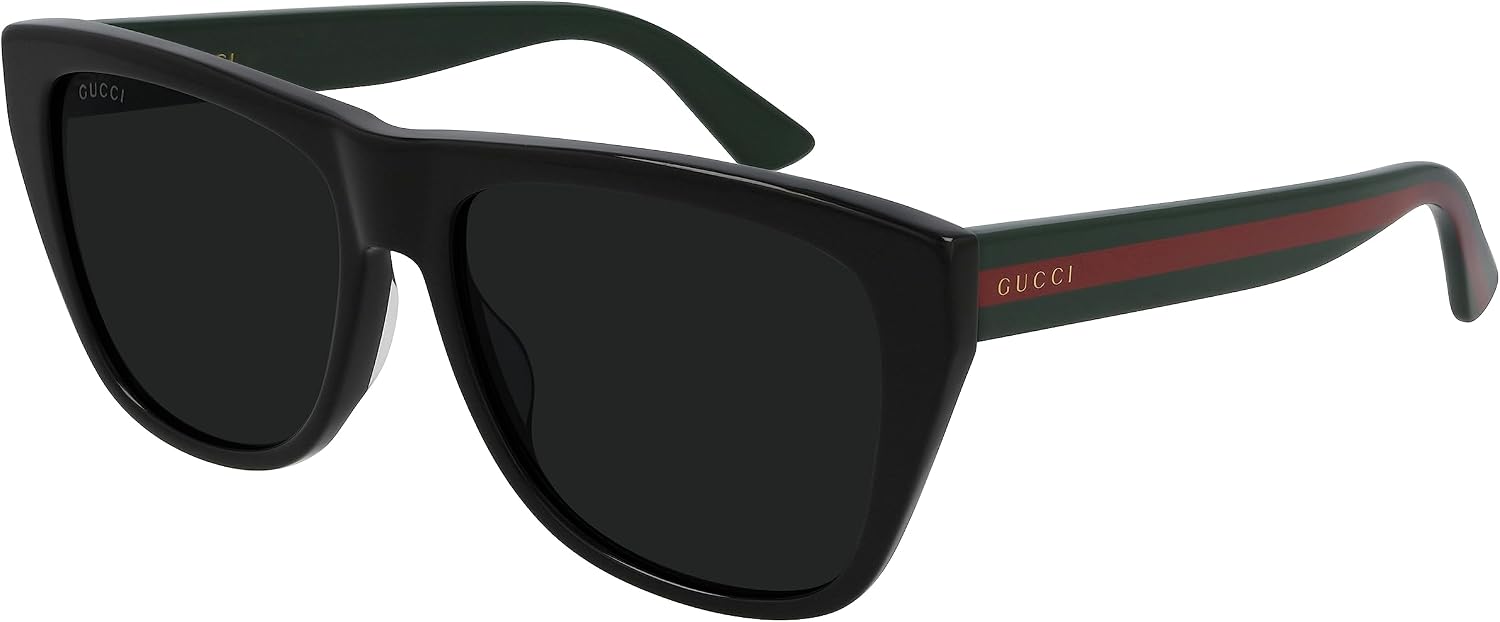 Gucci GG 0926S 001 Black Plastic Square Sunglasses Grey Lens