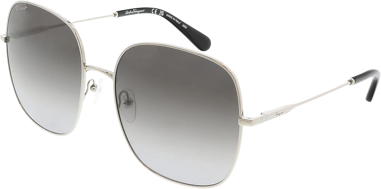SALVATORE FERRAGAMO Grey Gradient Square Ladies Sunglasses SF300S 041 59