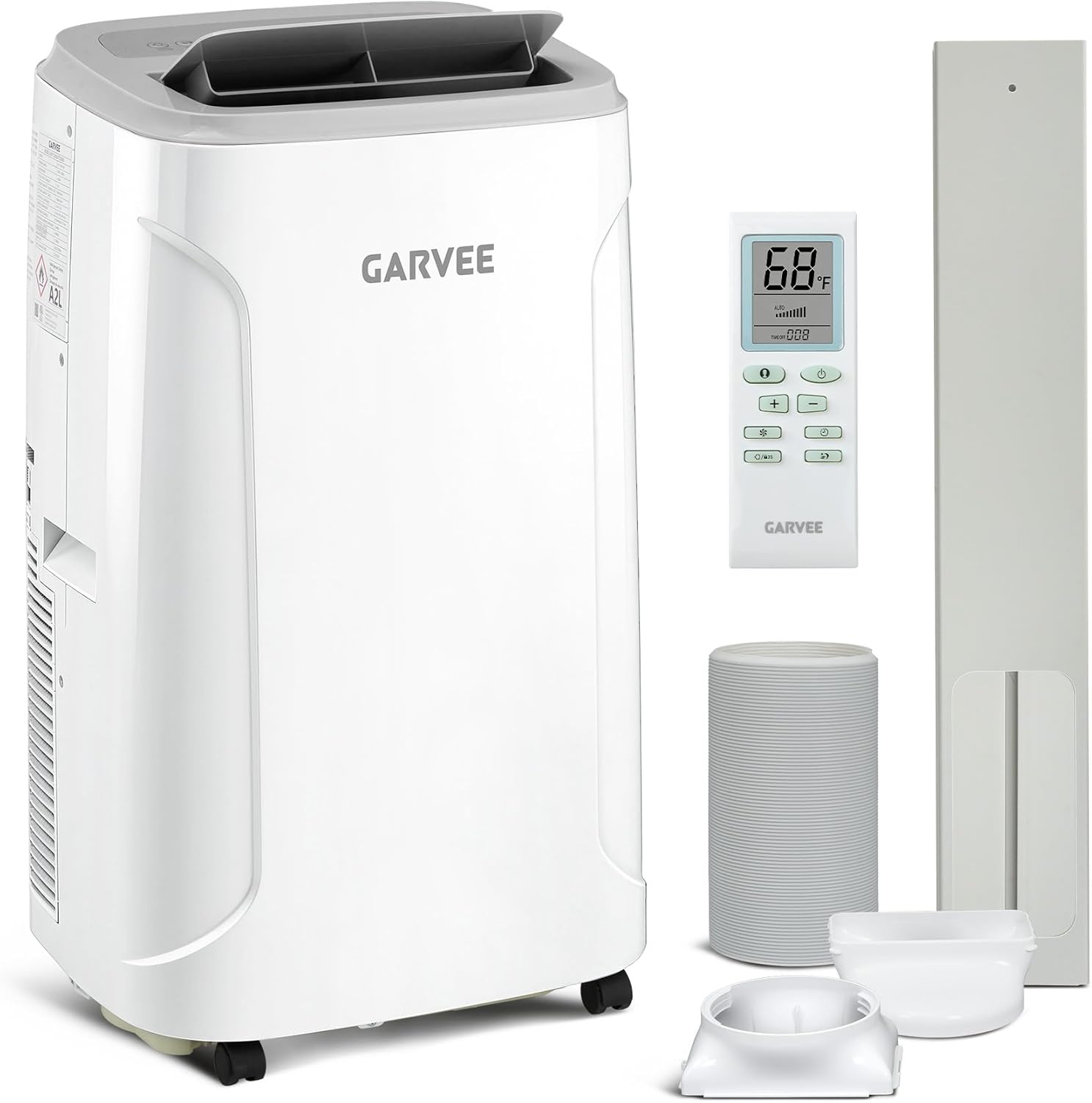 Garvee 12000 BTU Portable Air Conditioner, AC Unit Cools 550 Sq Ft for Room | 12,000 BTU Portable Air Conditioner, 3-in-1 AC Unit Cools Up to 550 Sq Ft, for Bedroom, Apartment, Home Office