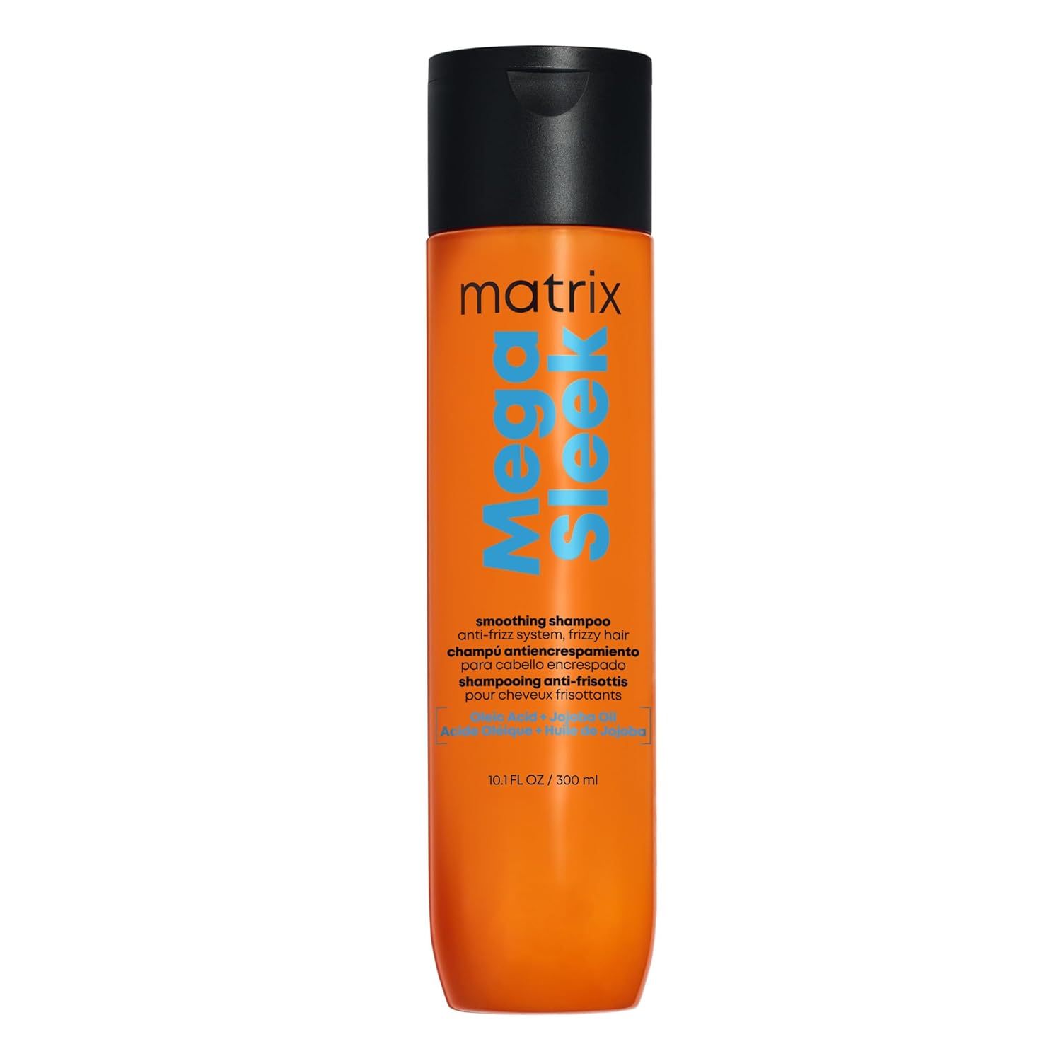 Matrix Mega Sleek Anti-Frizz Shampoo - 96H Frizz Control, 12x Smoother Hair, and Professional Hydration