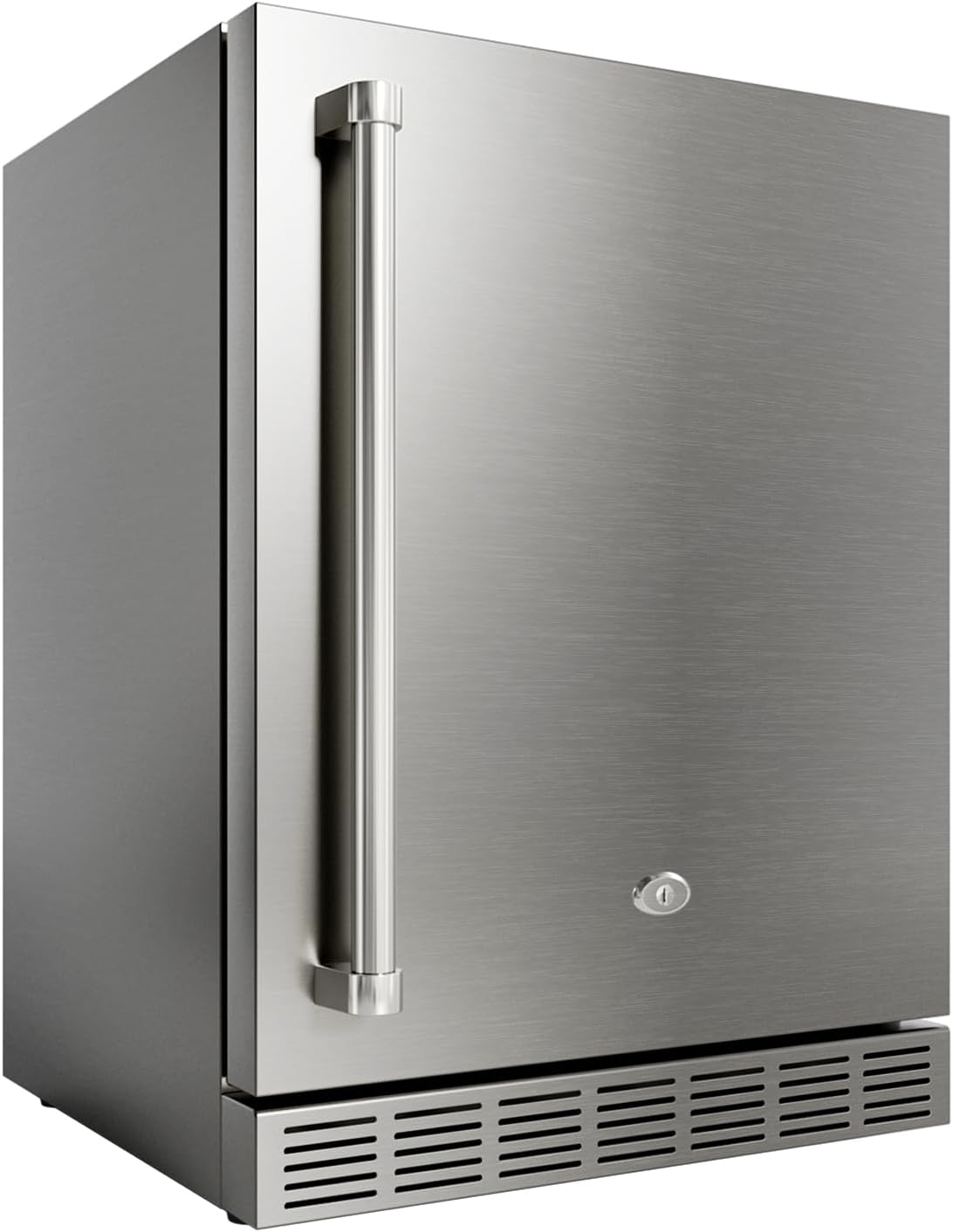 21 Inch Outdoor Refrigerator, Weather Proof Stainless Steel Beverage Beer Cooler Under Counter Fridge, Indoor/Outdoor Refrigerator with 3 Shelves for Patio Kitchen and Commercial Use
