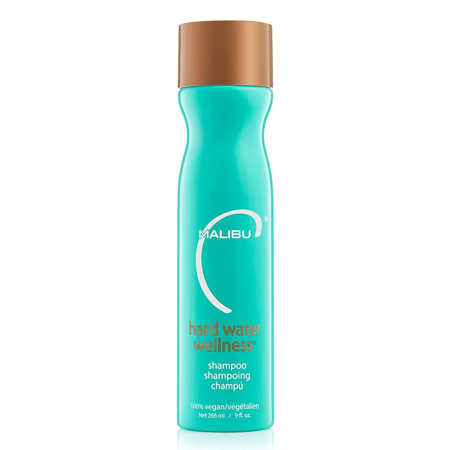 Malibu C Hard Water Wellness Shampoo - Hydrating, Sulfate-Free Hair Care for Hard Water - Removes Minerals and Buildup (9 oz)