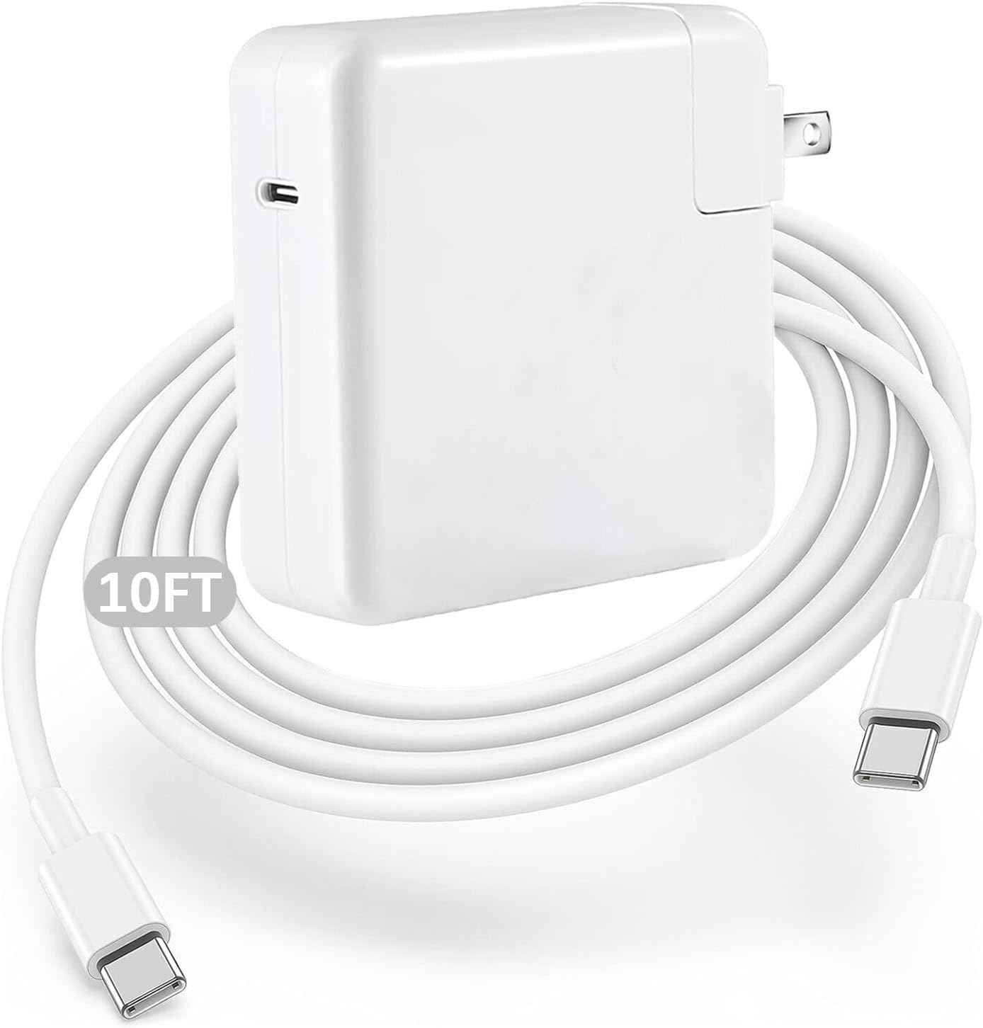 MacBook Pro Charger,96W MacBook Air Charger Fast Charging USB C Laptop Power Adapter,10FT Quick USB C Charging Cord for Mac Book Pro 16/15/14/13inch 2024/2023/2022/2021/2020/2019/M1 M2 M3 Mac Book Air
