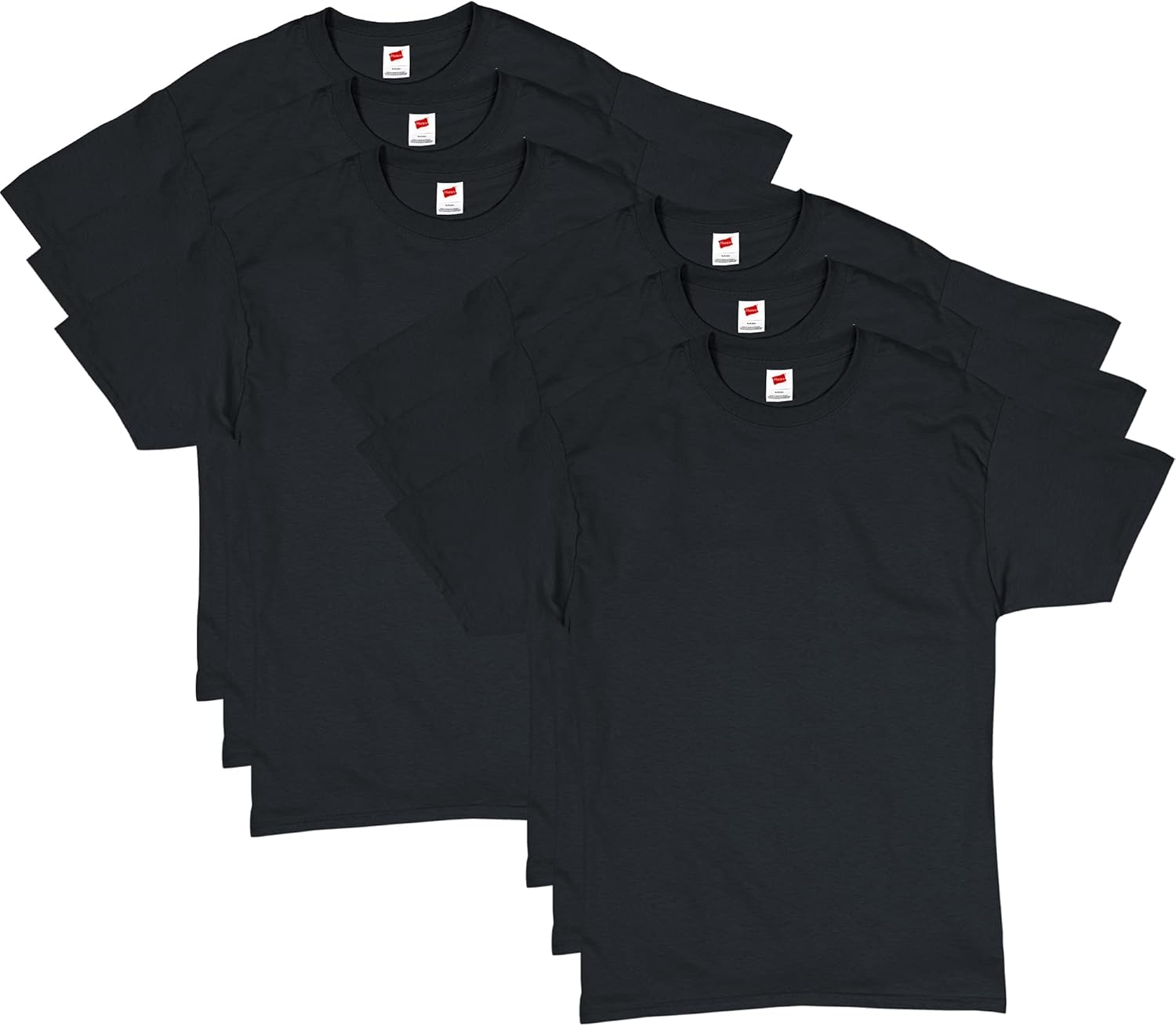 Hanes Men's T-Shirt Pack - 4 or 6 Pack - Essential-T Crewneck Cotton T-Shirts - Everyday Men's Clothing - Big & Tall