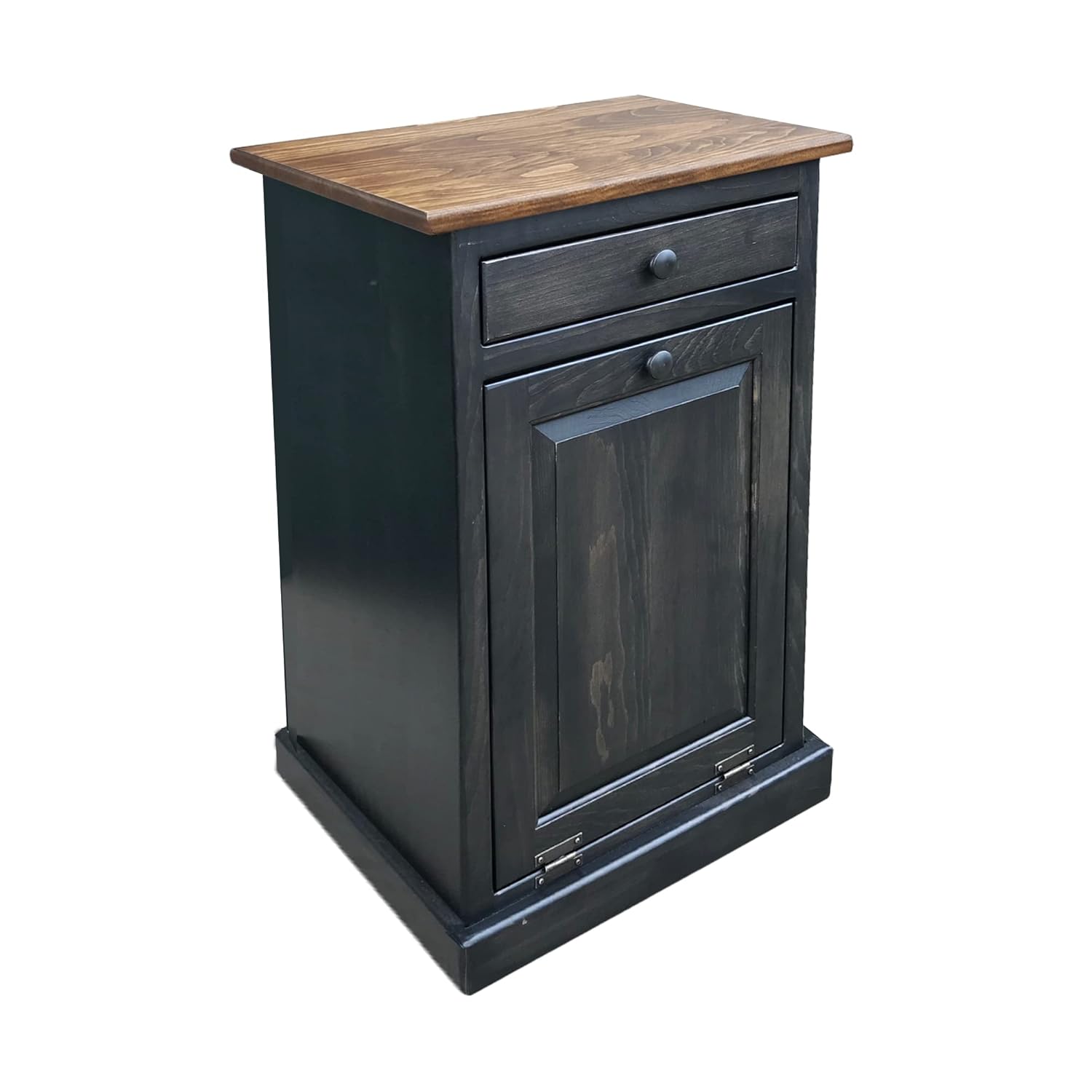 Peaceful Classics Tilt Out Trash Cabinet - Wooden Pull Out Cabinet, Decorative Trash Bin for Kitchen, Bedroom, & Home Patio (Mocha)