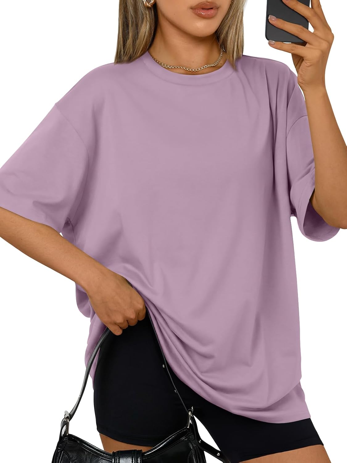 Trendy Queen Womens Oversized T-Shirts Short Sleeves Workout Tops | Casual Summer Gym Tees Plus Size Fashion Clothes 2026
