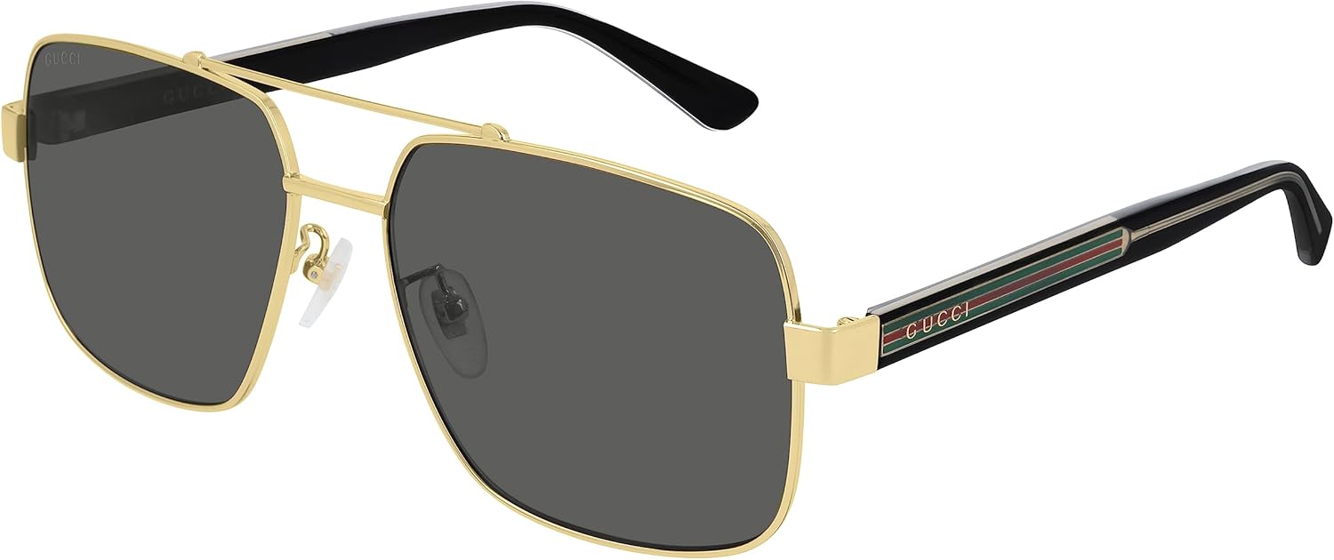 Gucci Unisex - Adult GG0529S-001-60 Sunglasses, Gold Black, 60, Gold - Black, 60
