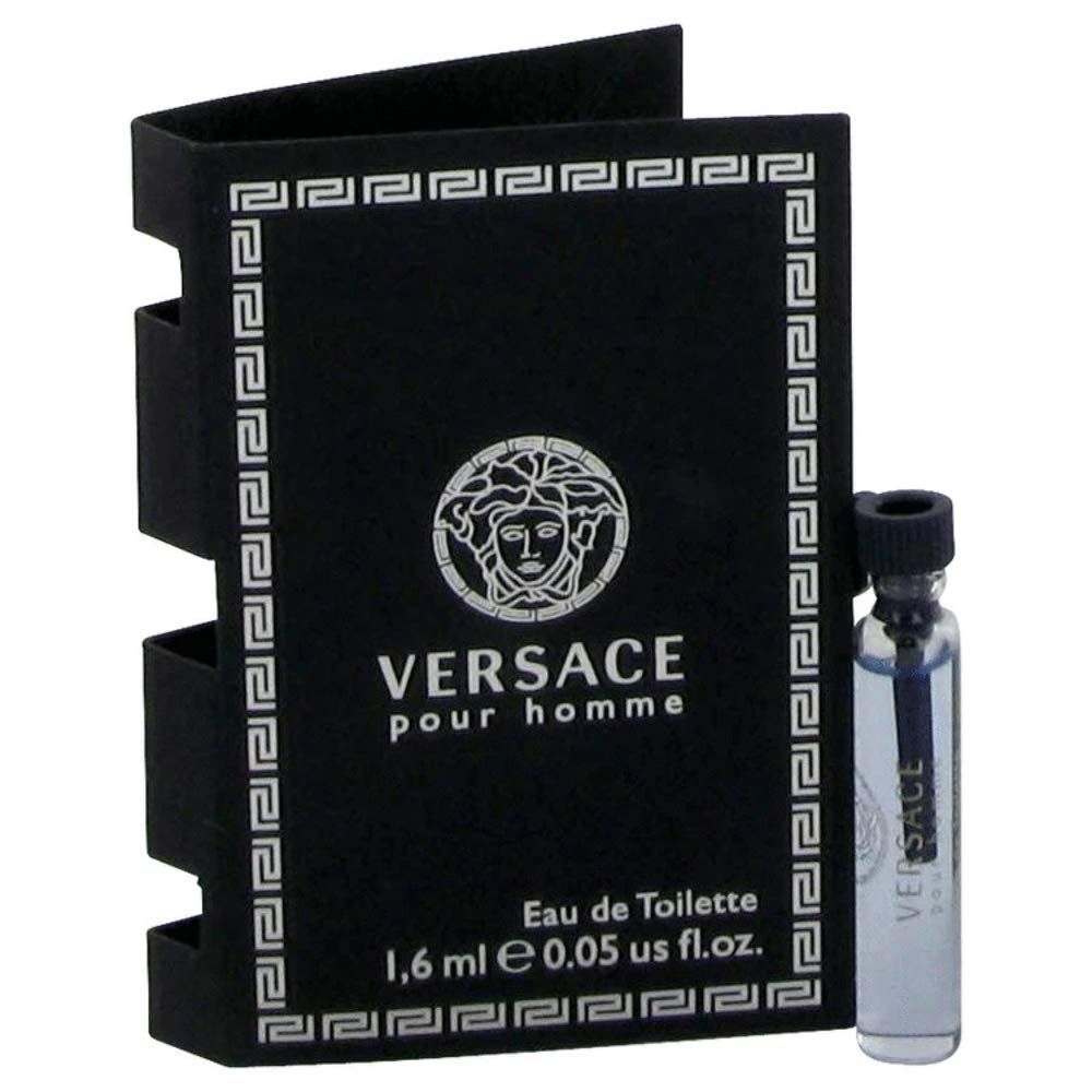 Versace Signature Pour Homme EDT Spray Vial on Card, 0.03 Fl Oz