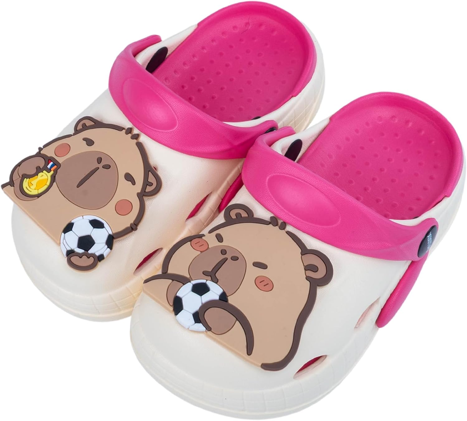 Cute Capybara Slippers for Kids,Kids Girls Boys Clogs Garden Shoes,Funny Toddler Animal Slides Sandals,Water Shower Beach Pool Slippers Indoor Outdoor