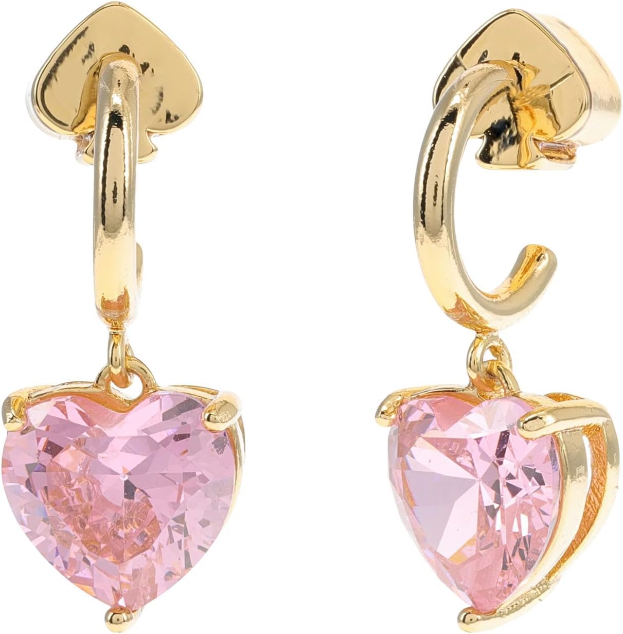 kate spade new york My Love Glitter Heart Huggies