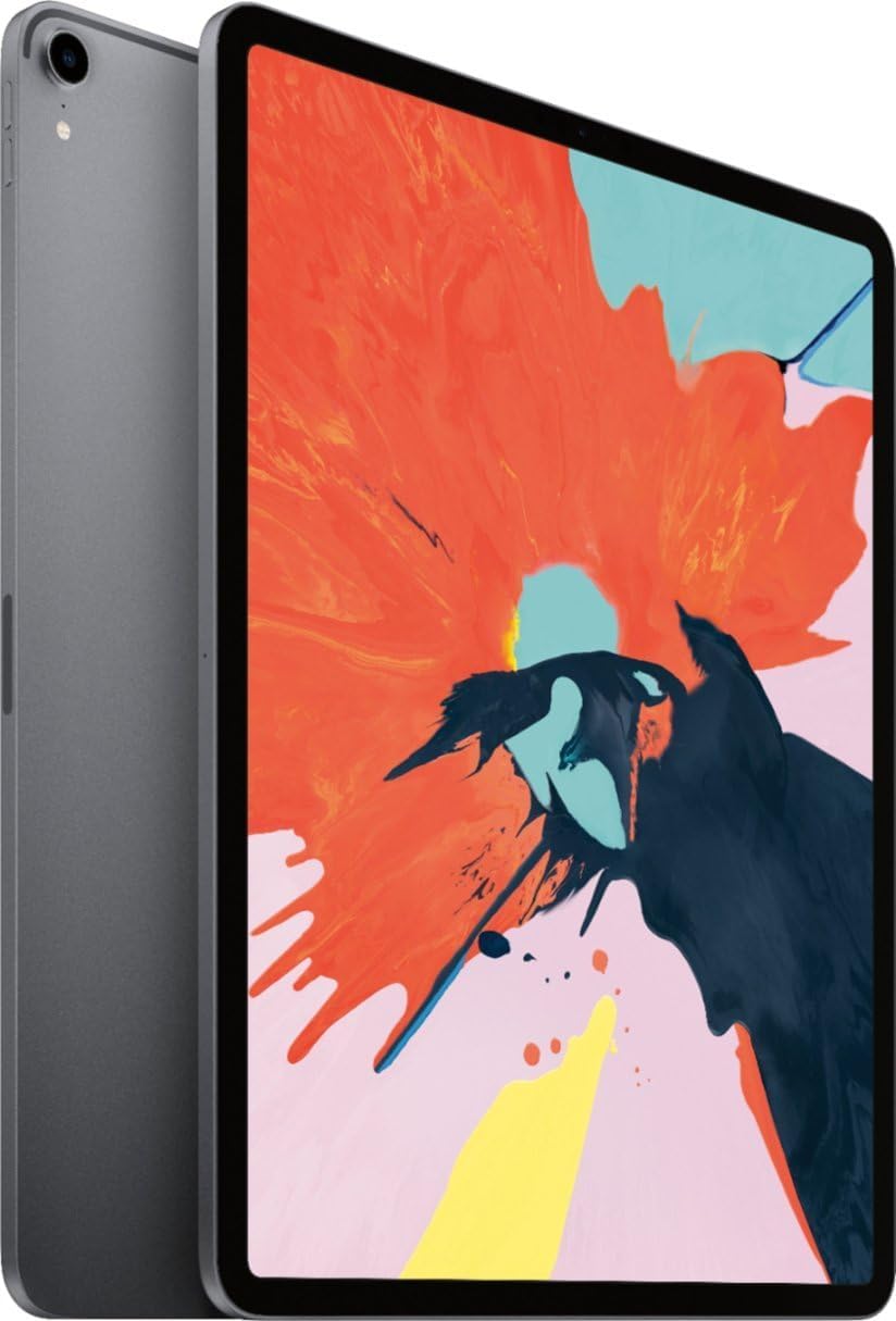 Apple iPad Pro (3rd Generation, 12.9-inch, 2018), 1TB, Wi-Fi + Cellular, Space Gray (Renewed)