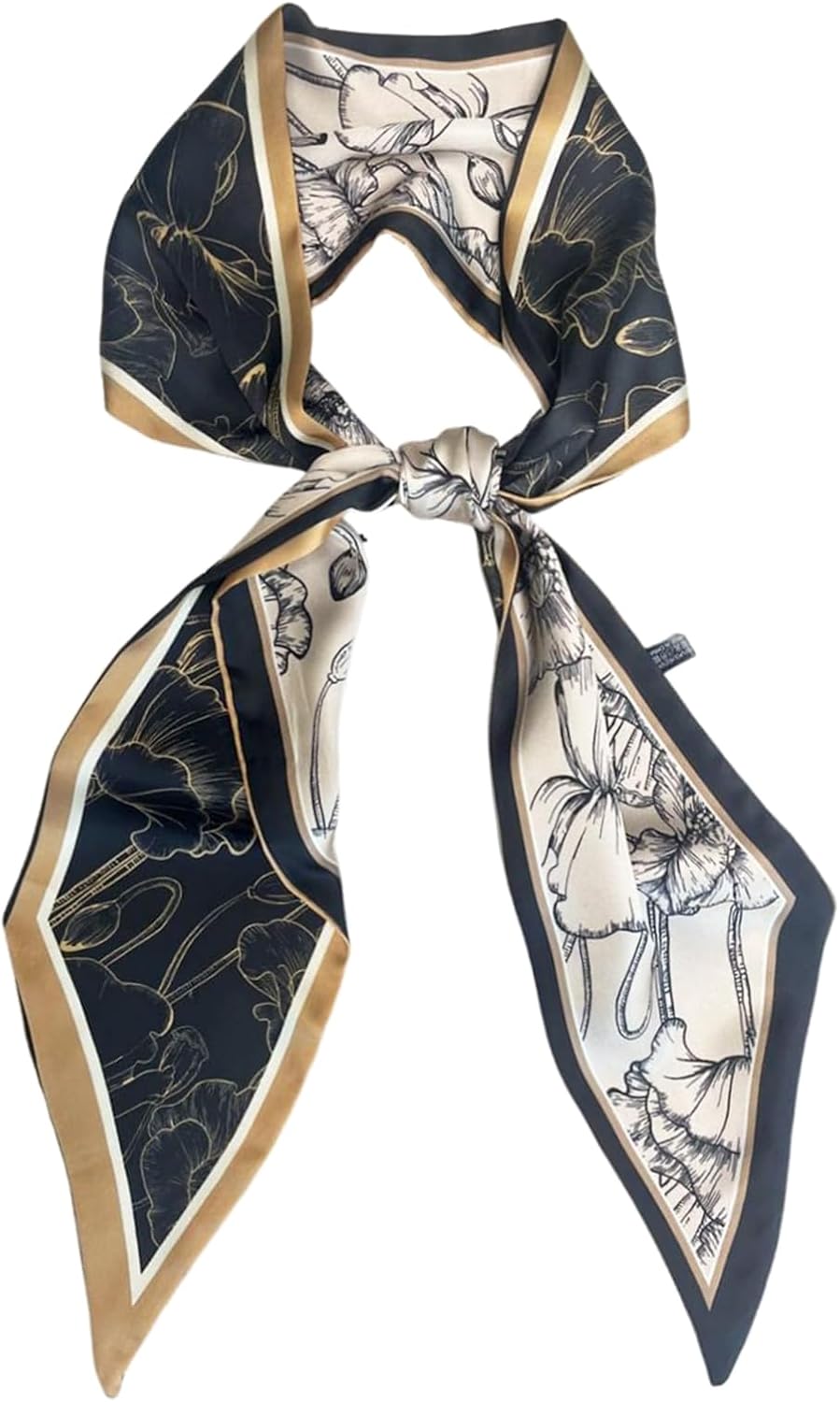 Fashion Scarf for Women - 58" Long Skinny Scarf Lightweight, Luxurious Silk Feeling for Neck, Hair, Purse & Belt Accessory