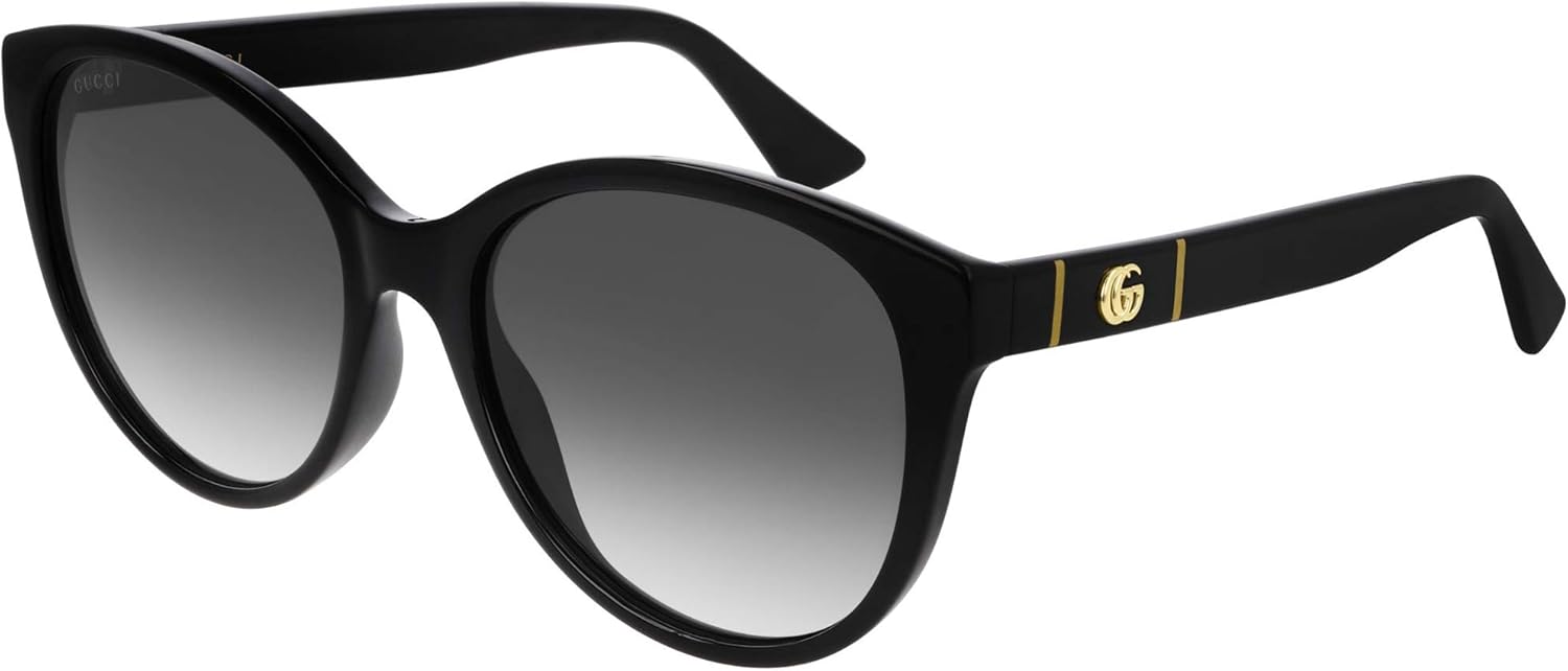 Gucci GG0631S 001 Black GG0631S Cats Eyes Sunglasses Lens Category 3 Size 56mm