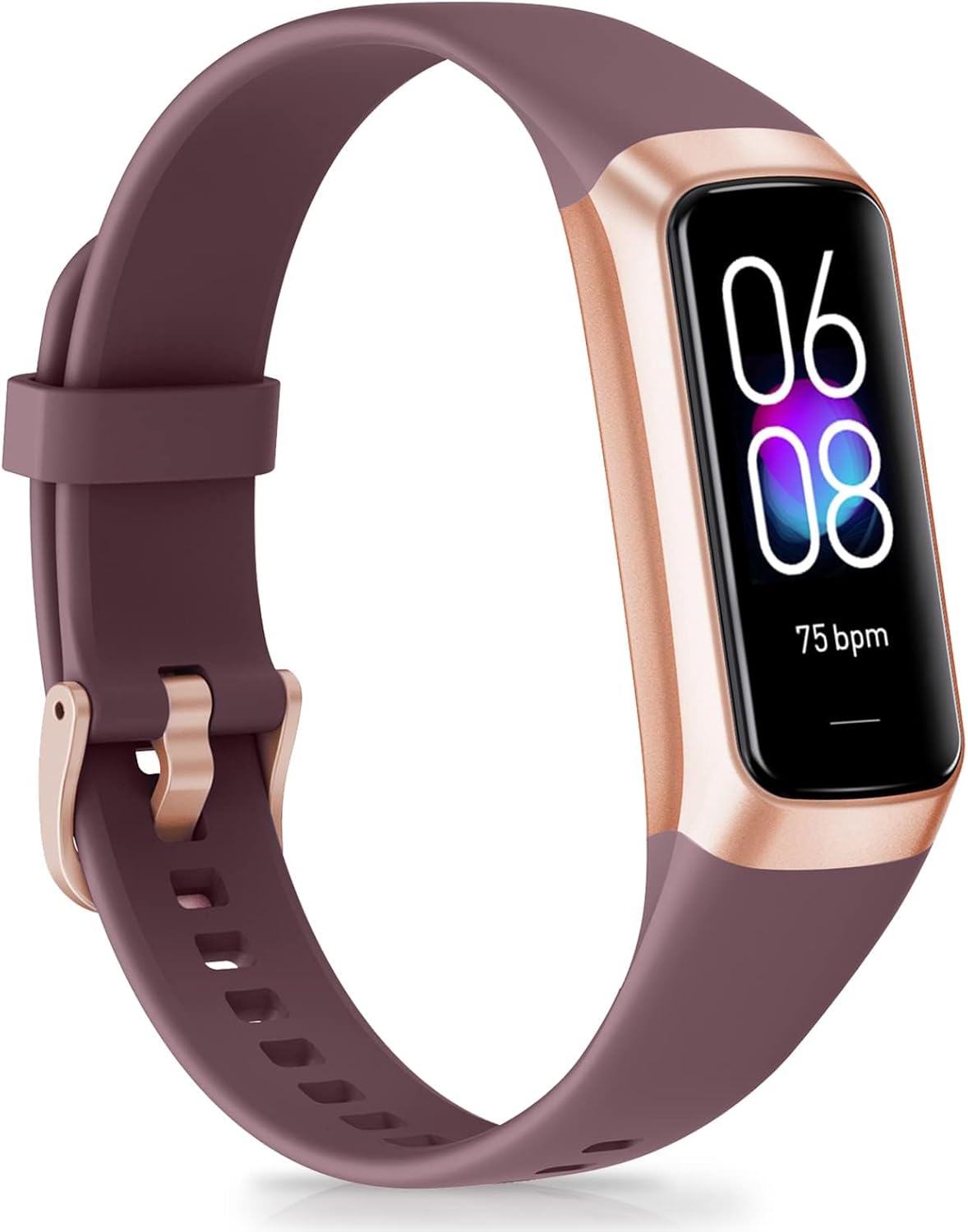 Fitness Tracker, Activity Trackers with 24/7 Heart Rate, Blood Oxygen Blood Pressure Sleep Monitor, Step Counter with 1.1" AMOLED Touch Color Screen, Calorie Pedometer Health Smart Watch for Women Men