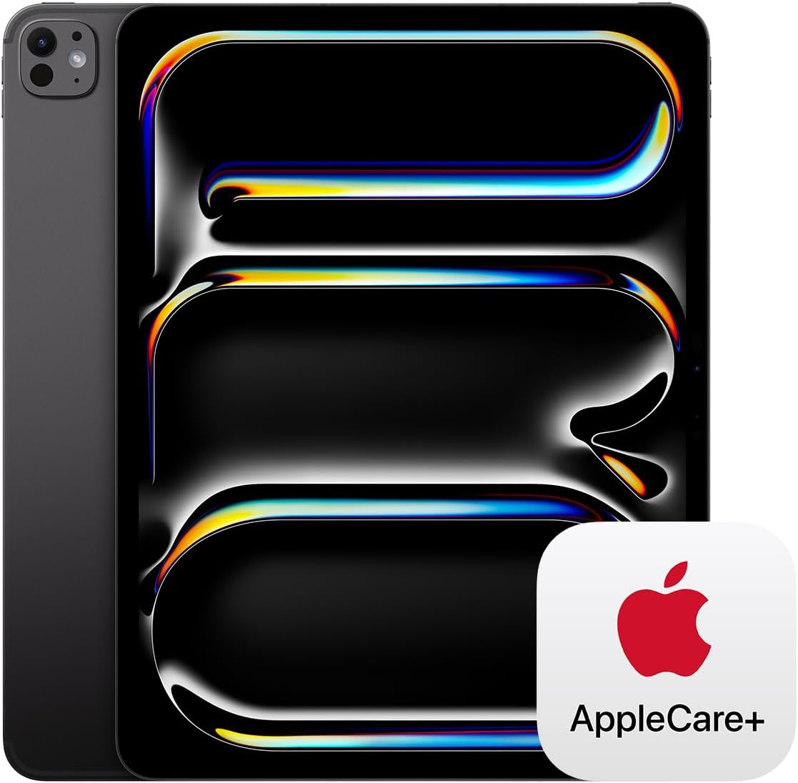Apple iPad Pro 13-Inch (M4): Ultra Retina XDR Display - Nano-Texture Glass, 2TB, Landscape 12MP Front Camera/12MP Back Camera, Wi-Fi 6E + 5G Cellular with eSIM - Space Black With AppleCare+ (2 Years)