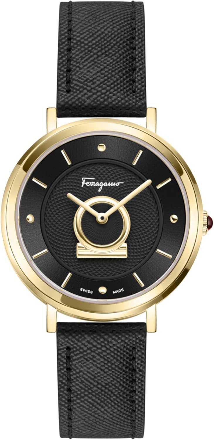 Salvatore Ferragamo Minuetto Leather Watch