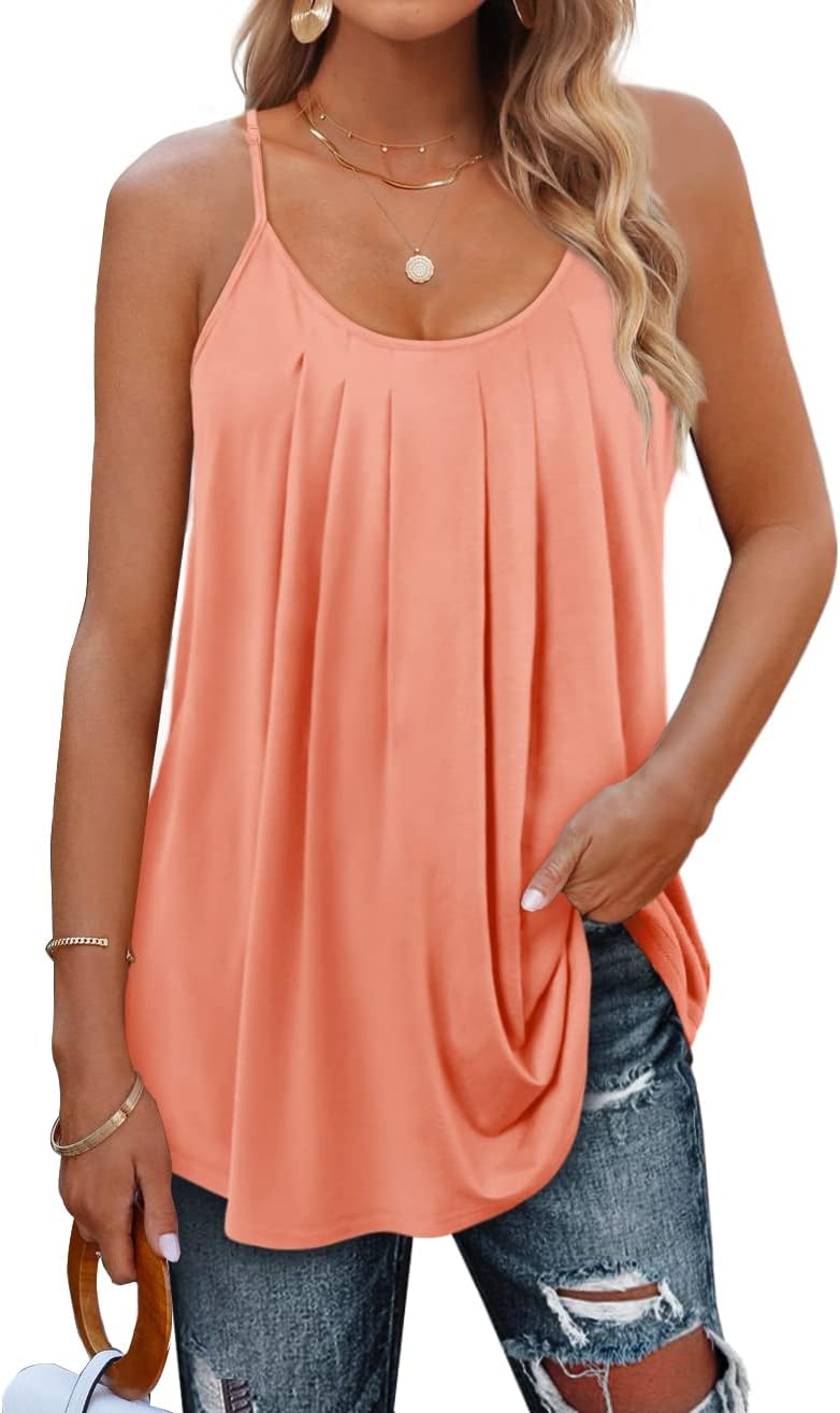 Geifa Summer Tank Tops for Women Vacation Outfits 2025 Fashion Trendy Clothes