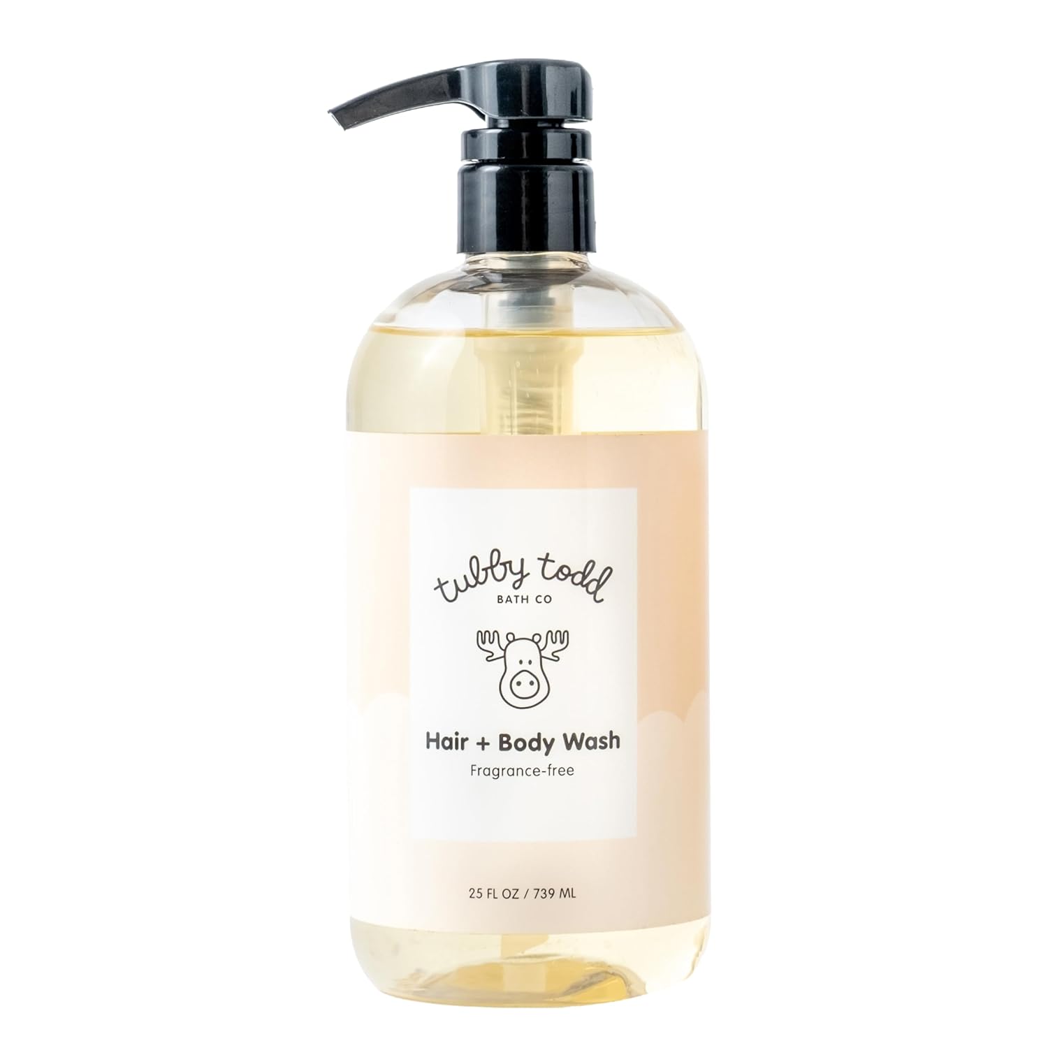 TUBBY TODD Hair + Body Wash, Baby Shampoo and Body Wash | Gentle, Natural Baby Wash for Newborns, Babies, and Toddlers, Non-Toxic, Hypoallergenic, 25 oz, Fragrance-Free