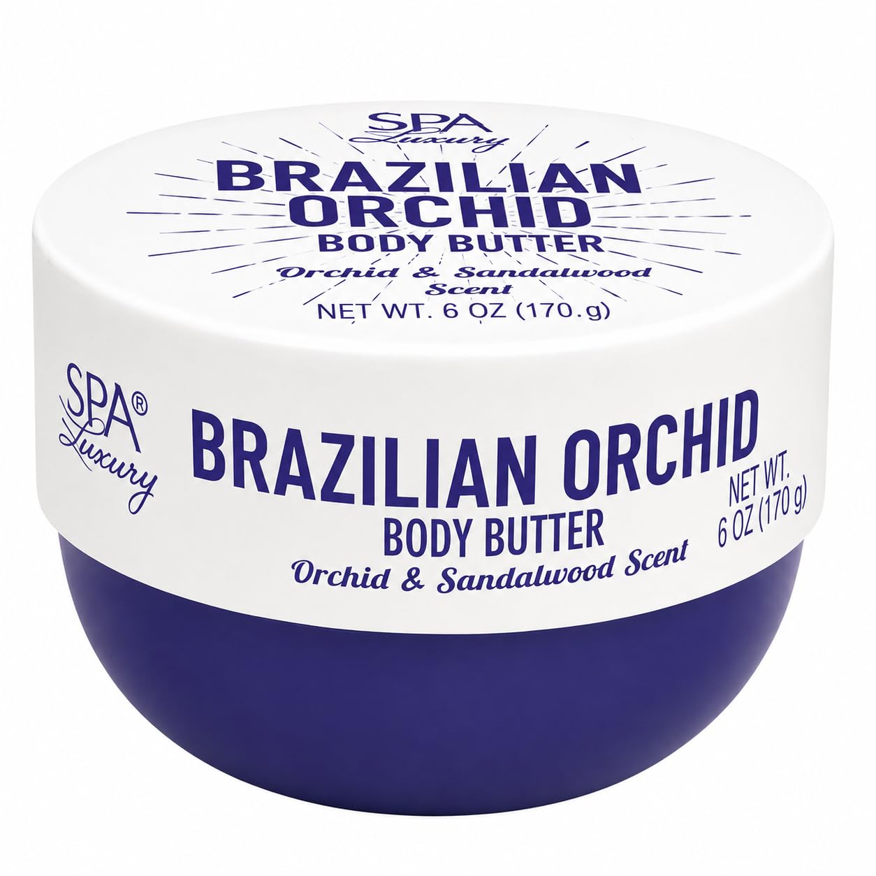 SPA Luxury Brazilian Body Butter, Body Butter For Women,man Smells Good, Body Lotion For Extremely Dry Skin, Moisturizing, Nourishing Orchid & Sandalwood Scent