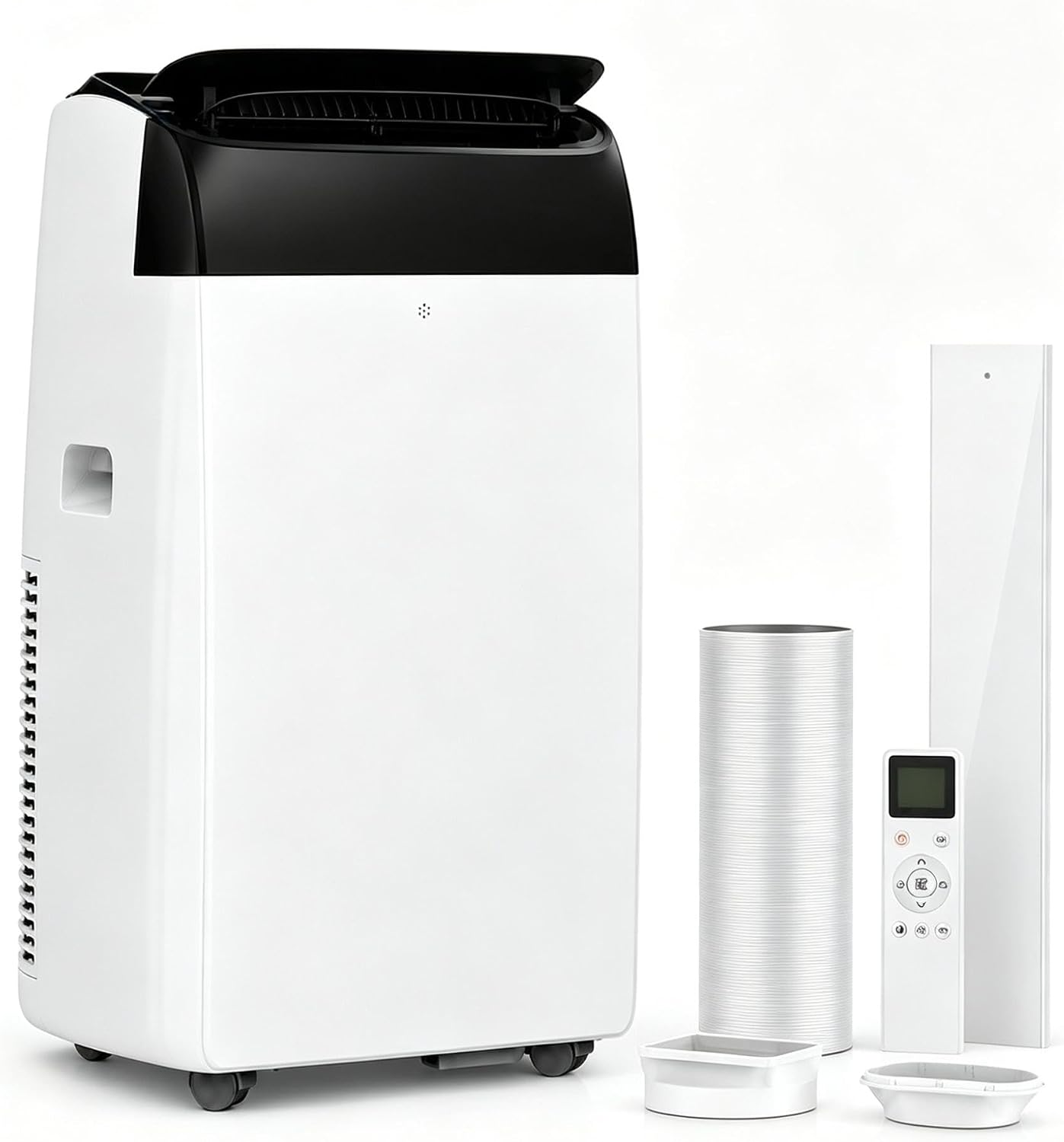 GarveeLife 14000 BTU Portable Air Conditioners, 4-in-1 Indoor AC Unit with Cooling, Dehumidifier, Fan, Follow Me, 24-Hour Timer, Remote Control & Window Kit for Bedroom, Home Office, Apartment,