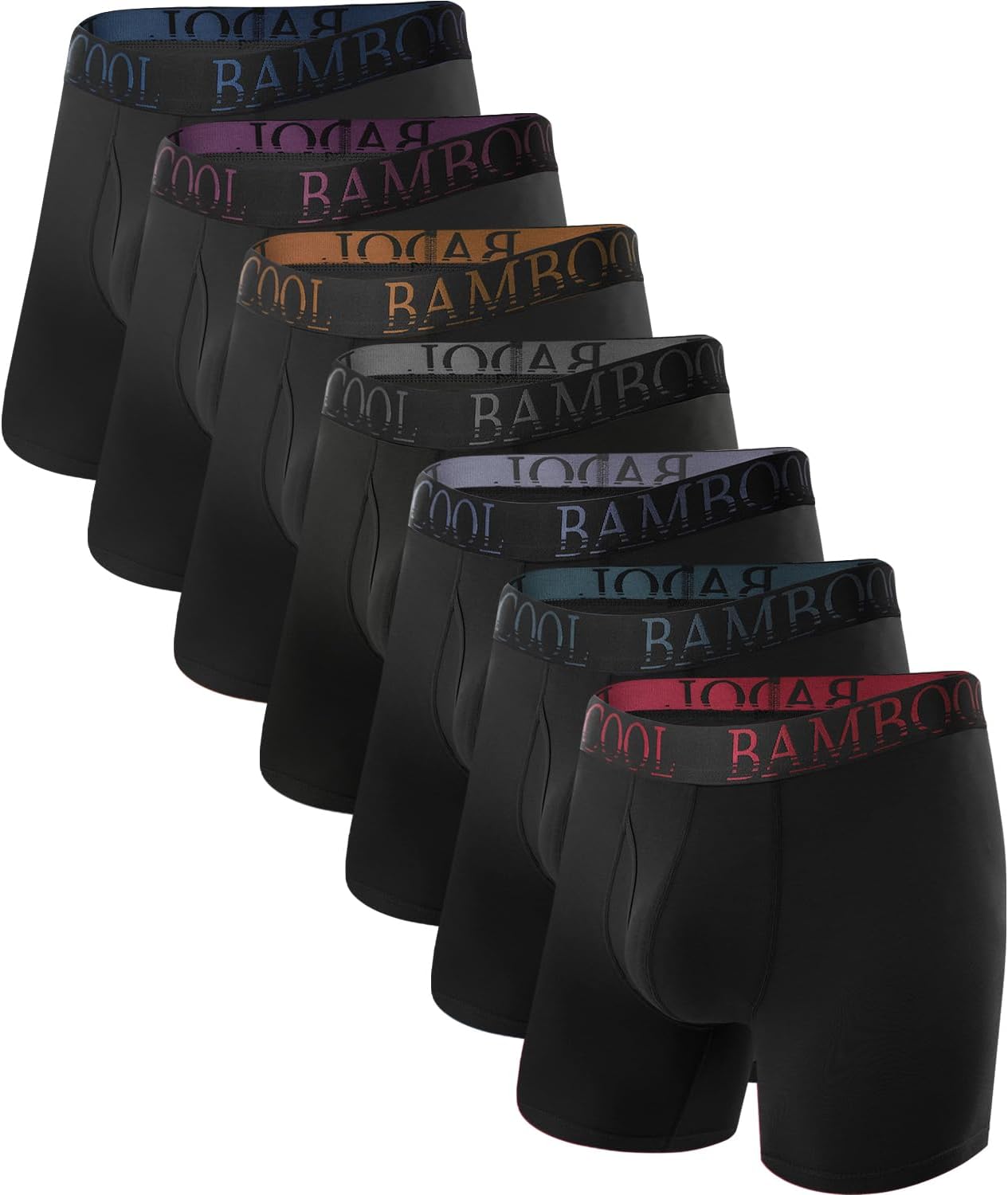 BAMBOO COOL Ultra Soft & breathable Mens Underwear Boxer Briefs Pack | Natural Bamboo Fabric‌,No Ride Up,Softer&Cooler than Cotton,Lightweight&breathable,Daily Wear,Outdoor