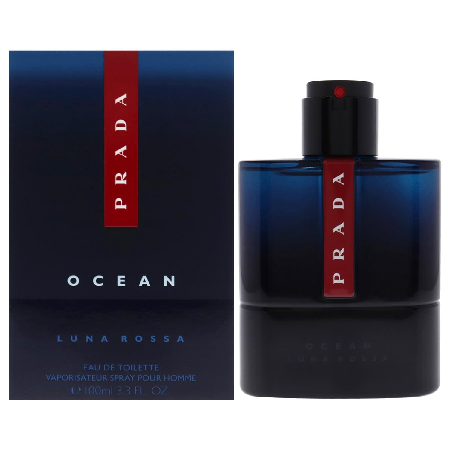 Prada Luna Rossa Ocean Eau De Toilette Spray for Men, 3.4 Ounce