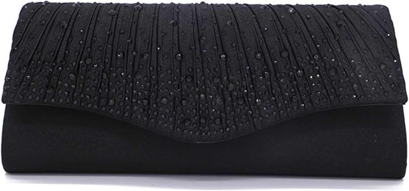 2026 Dressy Evening Bag Rhinestone Purse Formal Envelope Clutch