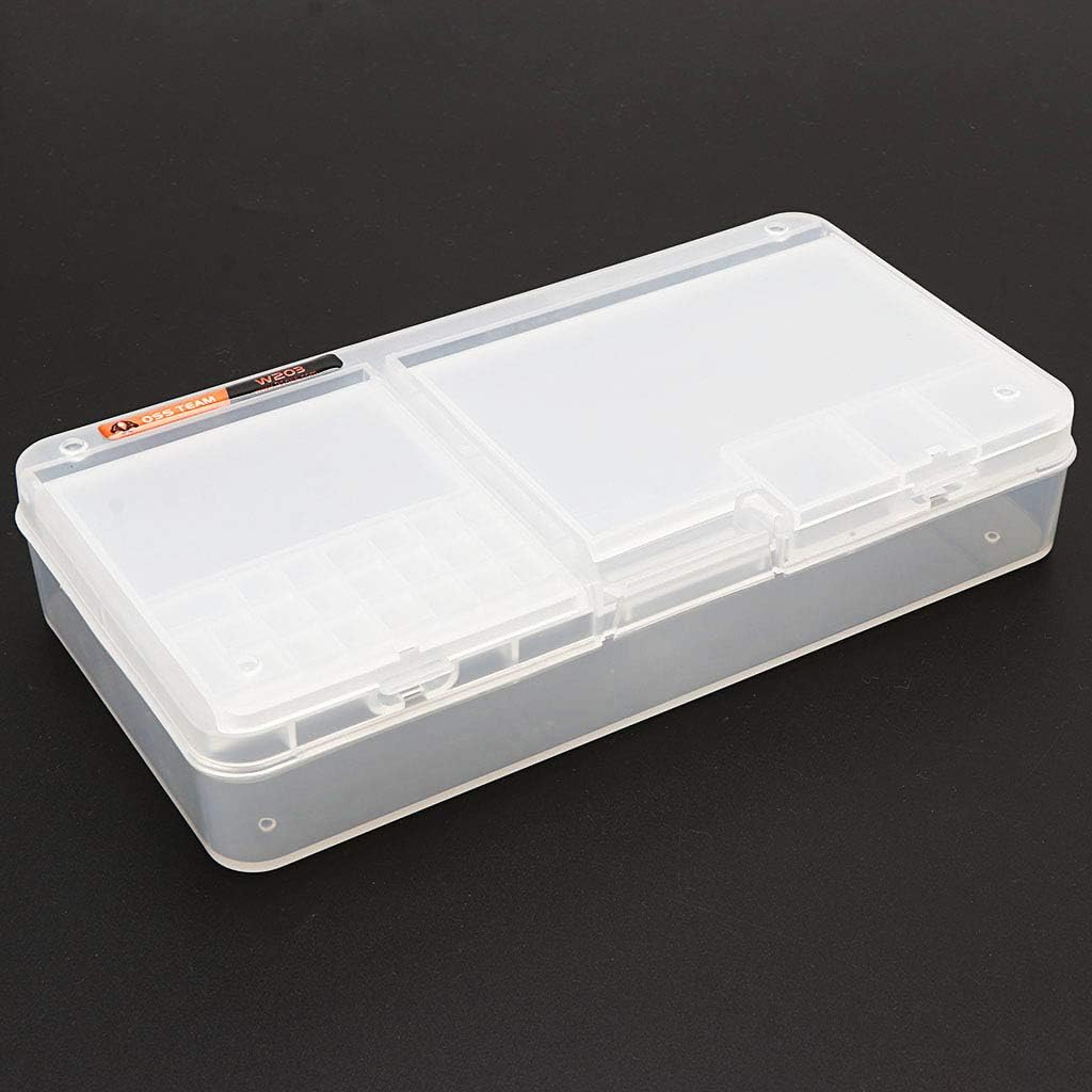 Multi Functional Mobile Phone Repair Component Screws Storage Box for IC Part Phone Opening Tools Collector Plastic, White.