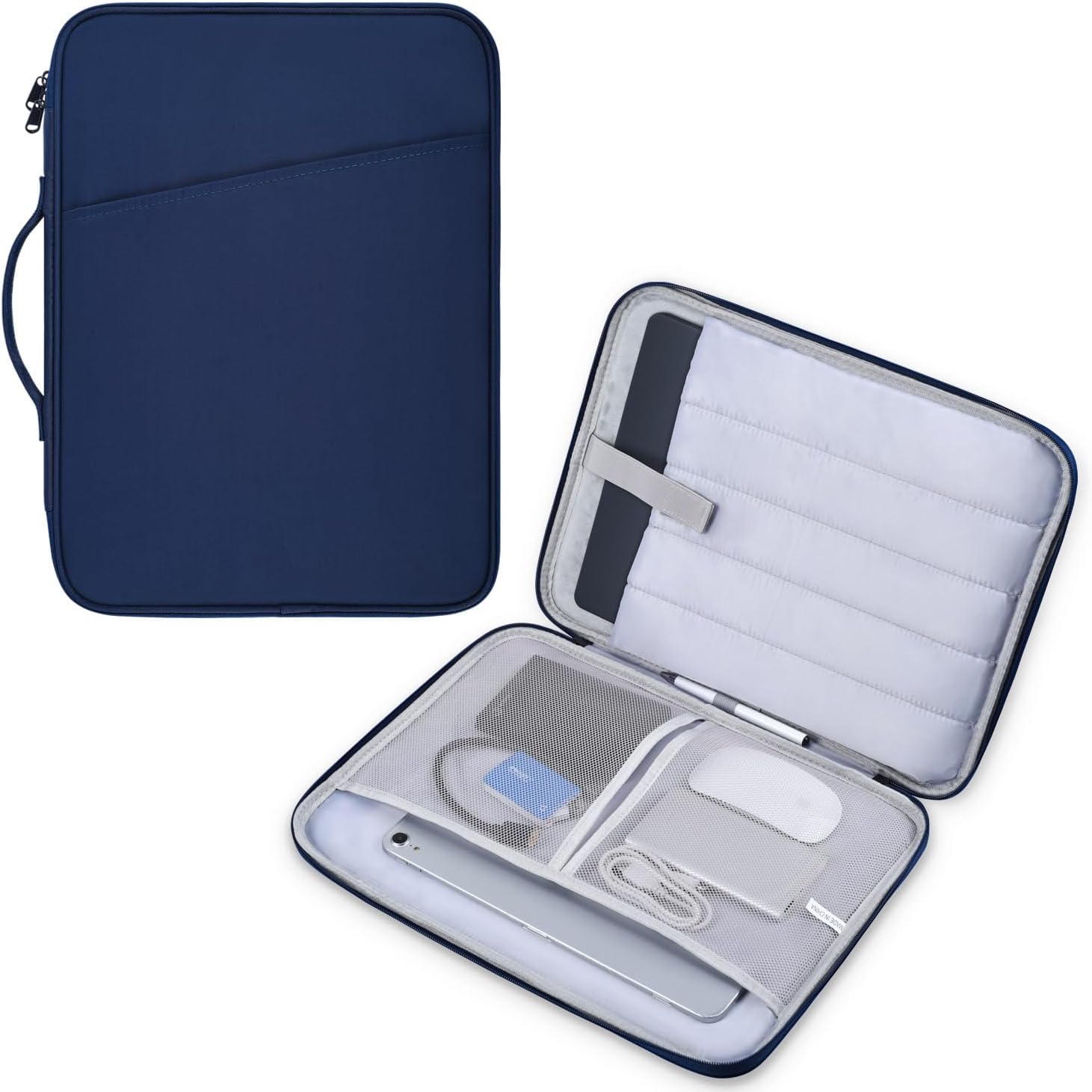 Laptop Carrying Sleeve Compatible with Apple MacBook Air 15 inch M5 M4 M3 M2 chip A3448 A3241 A3114 A2941 2026-2023,15" Microsoft Surface Laptop 6/5/4/3 Protective Case, Computer Traveling Bag- Blue