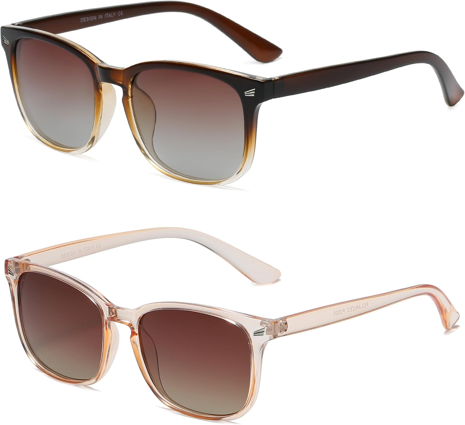DUSHINE Polarized Sunglasses for Women Classic Retro Style UV400 Protection