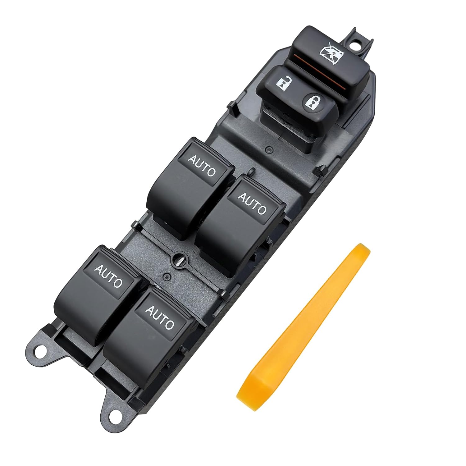 Window Switch, Ice Blue Backlight & Auto Function OEM Replacement | Fits 2007-2021 Toyota Tundra & Sequoia, NOT fit 1794 Edition, Limited, Platinum with factory dual AUTO function 84820-0R040