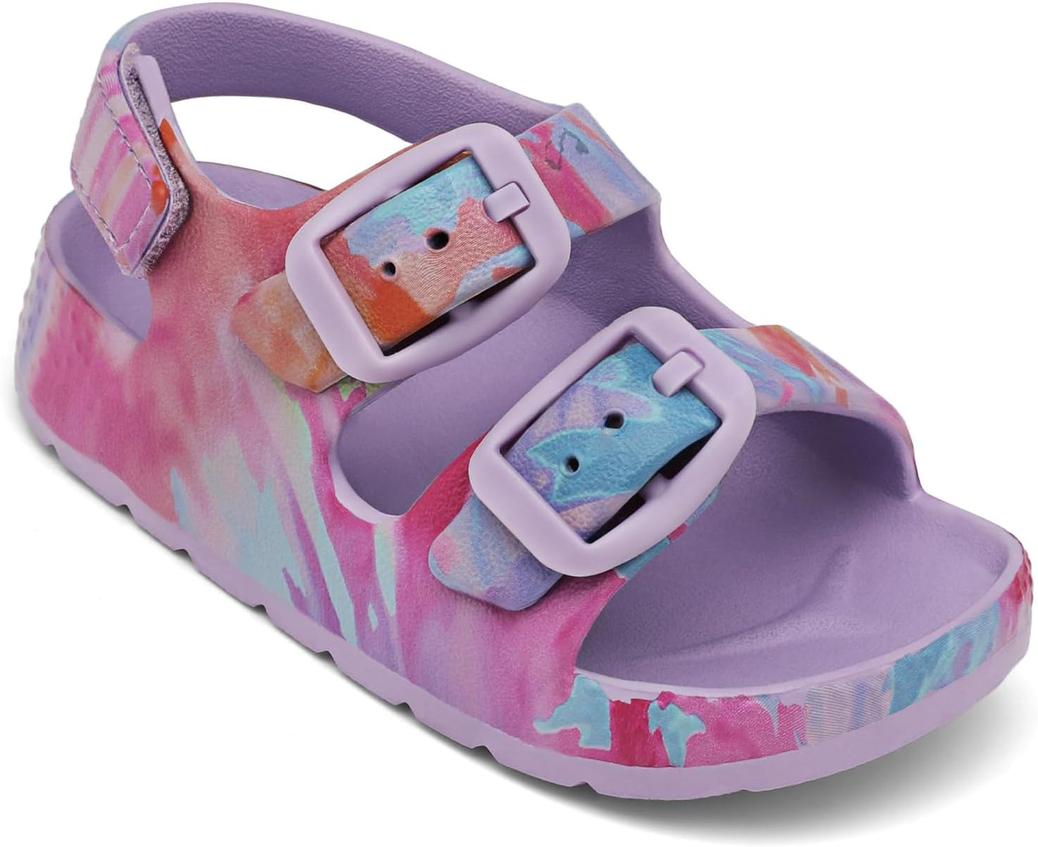 ChayChax Toddler Boys Girls Double Buckle Sandals Children's Adjustable Back Strap Water Sandal