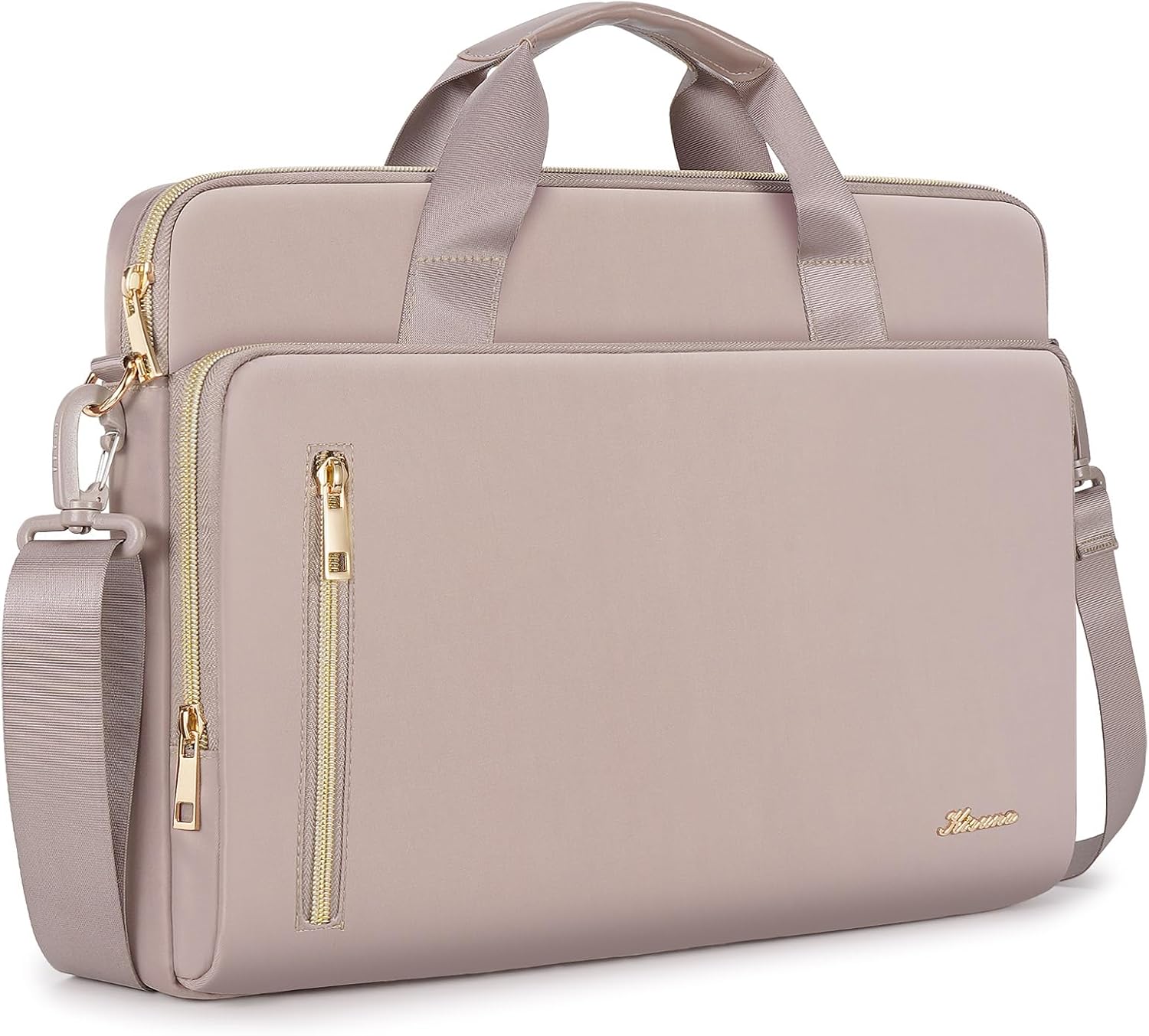 KIZUNA Laptop Bag 13.3 Inch Computer Shoulder Case Sleeve Briefcase For 14" MacBook Pro M3 2023/M2 M1 Max /13.6" New MacBook Air M2/14 Yoga Slim 7x/14.5" XPS 14/Latitude 5450,Khaki