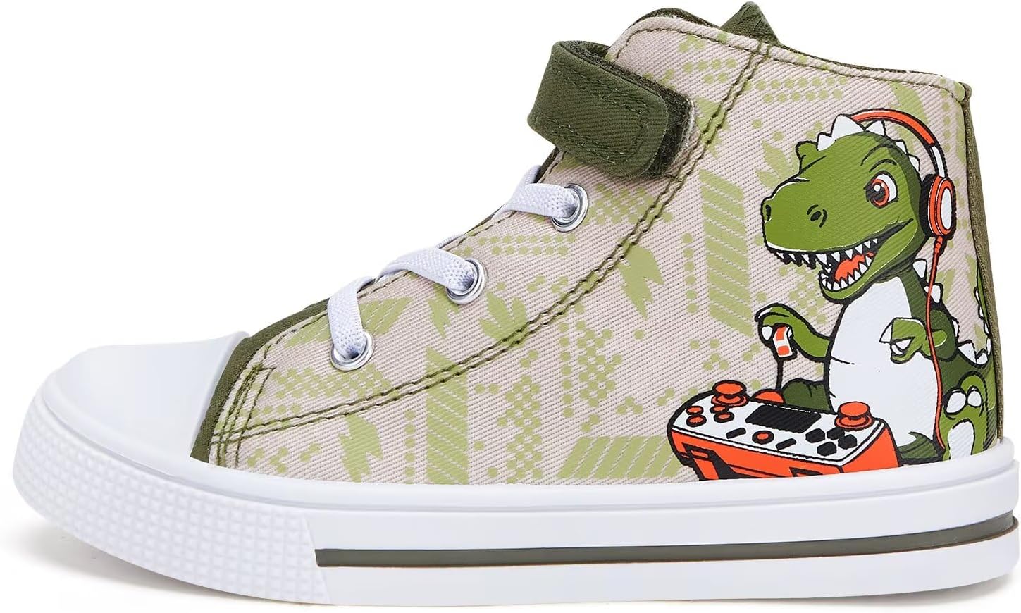 EUXTERPA Kids High-Top Sneakers Toddler Canvas Shoes | Casual Walking, Hook-and-Loop, Fashion, School, Outdoor, Girls Boys