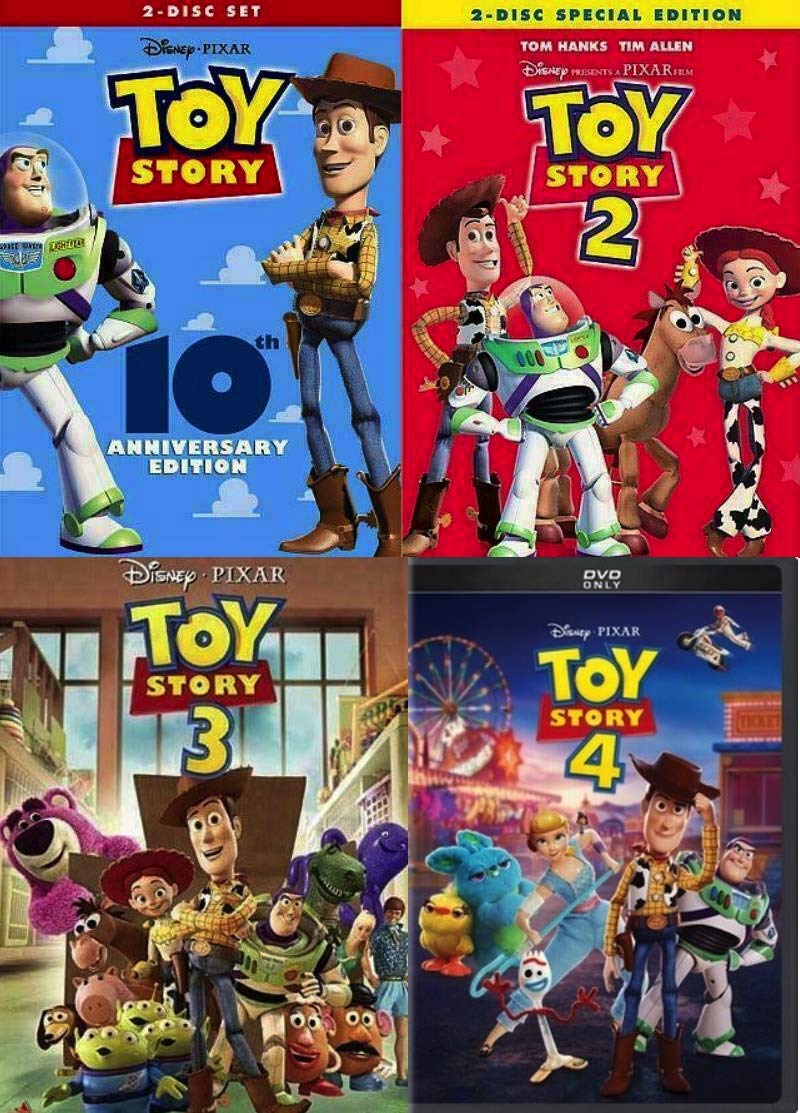 Toy Story 1 2 3 4 DVD Complete Collection