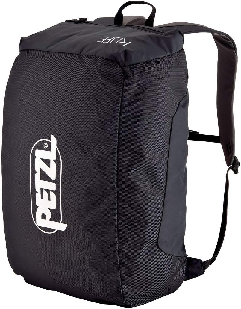 PETZL KLIFF Rope Bag - 36-Liter Rope Bag for Sport Climbing With Removable Tarp - Grey