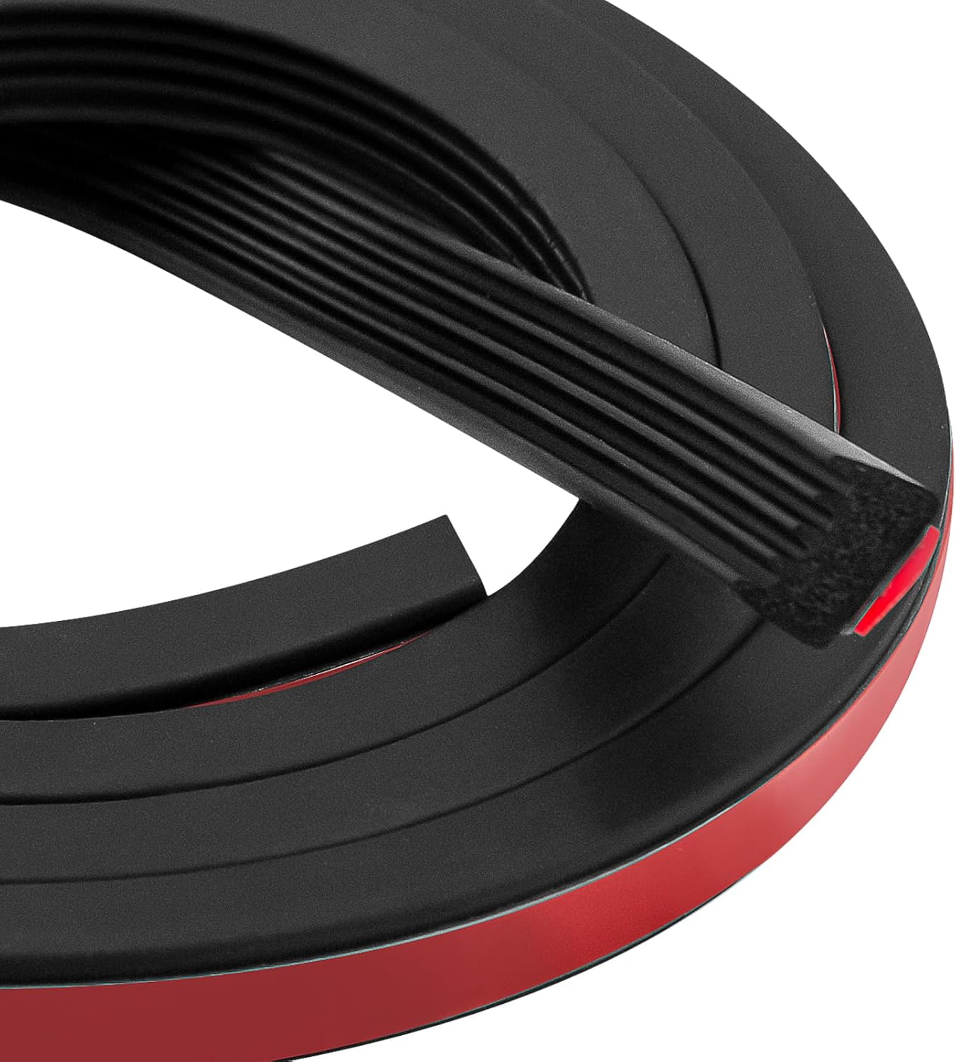 326A0004 Tonneau Cover Bulkhead Seal 3/5 in x 65 in, Truck Bed Cover Seal | Self-Adhesive EPDM Ribbed Foam Rubber Weather Stripping for RV, Boat, Auto, Truck, Marine, Garage Door (Black)