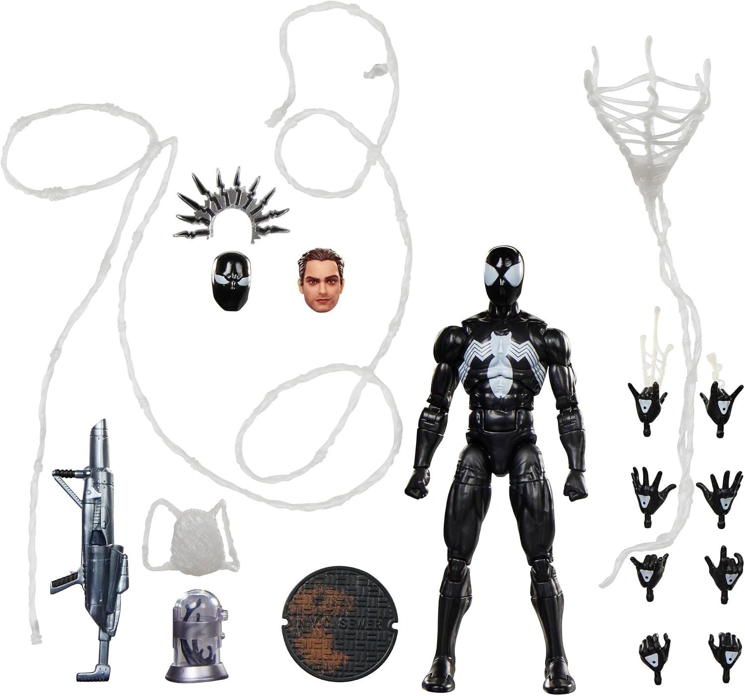 Marvel Legends Maximum Series Symbiote Spider-Man | Deluxe Spider-Man Comics Collectible 6-Inch Action Figure; Amazing Articulation; Spectacular Accessories