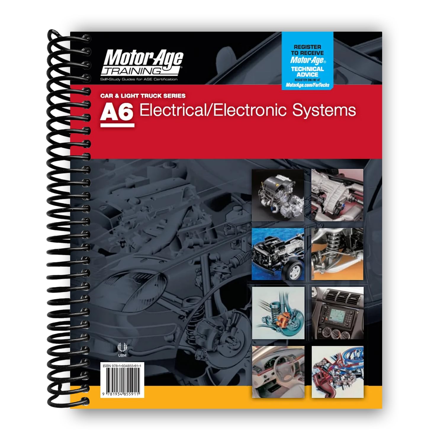 ASE Test Preparation - A6 Electronic / Electrical Systems (Motor Age Training) [Spiral-bound]