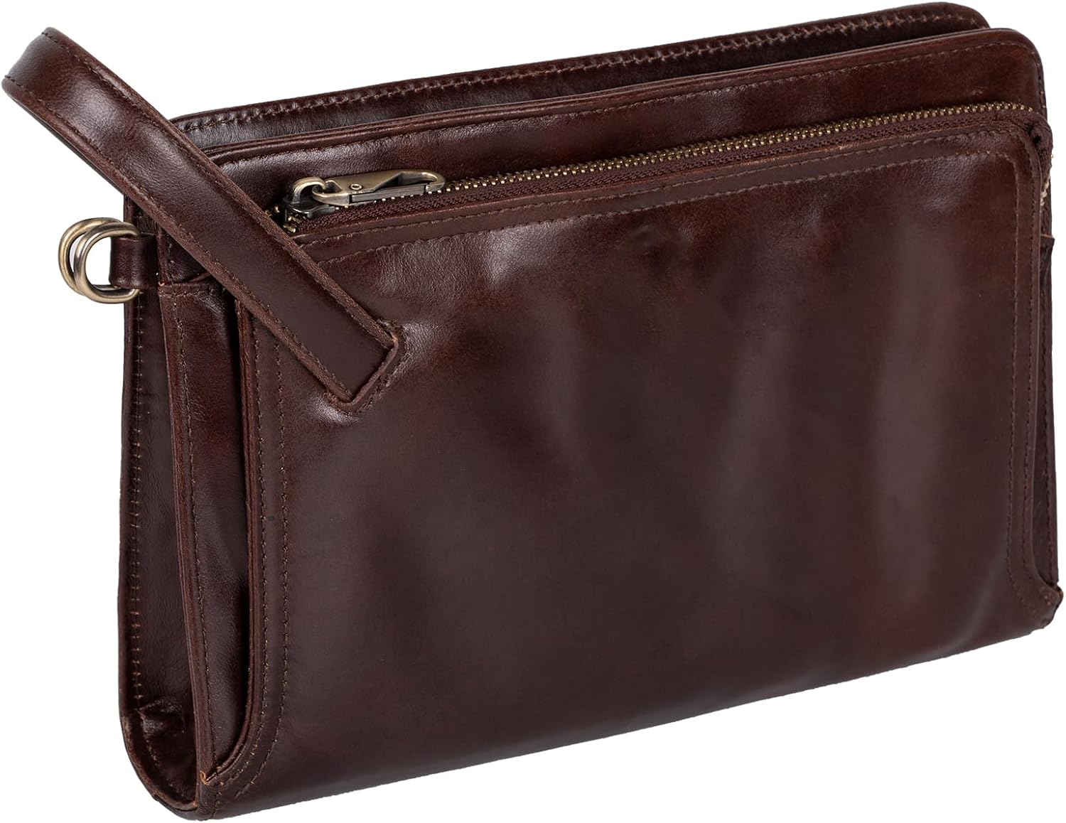 Leather Clutch for Men - Wrist Bag - Men's wallets - Wrist Bag - 10.3x6.8INCH - Includes dustproof gift bag