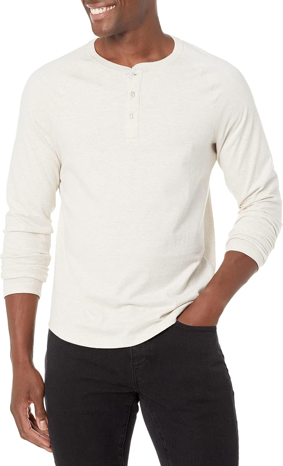 Amazon Essentials Men's Long-Sleeve Henley Shirt