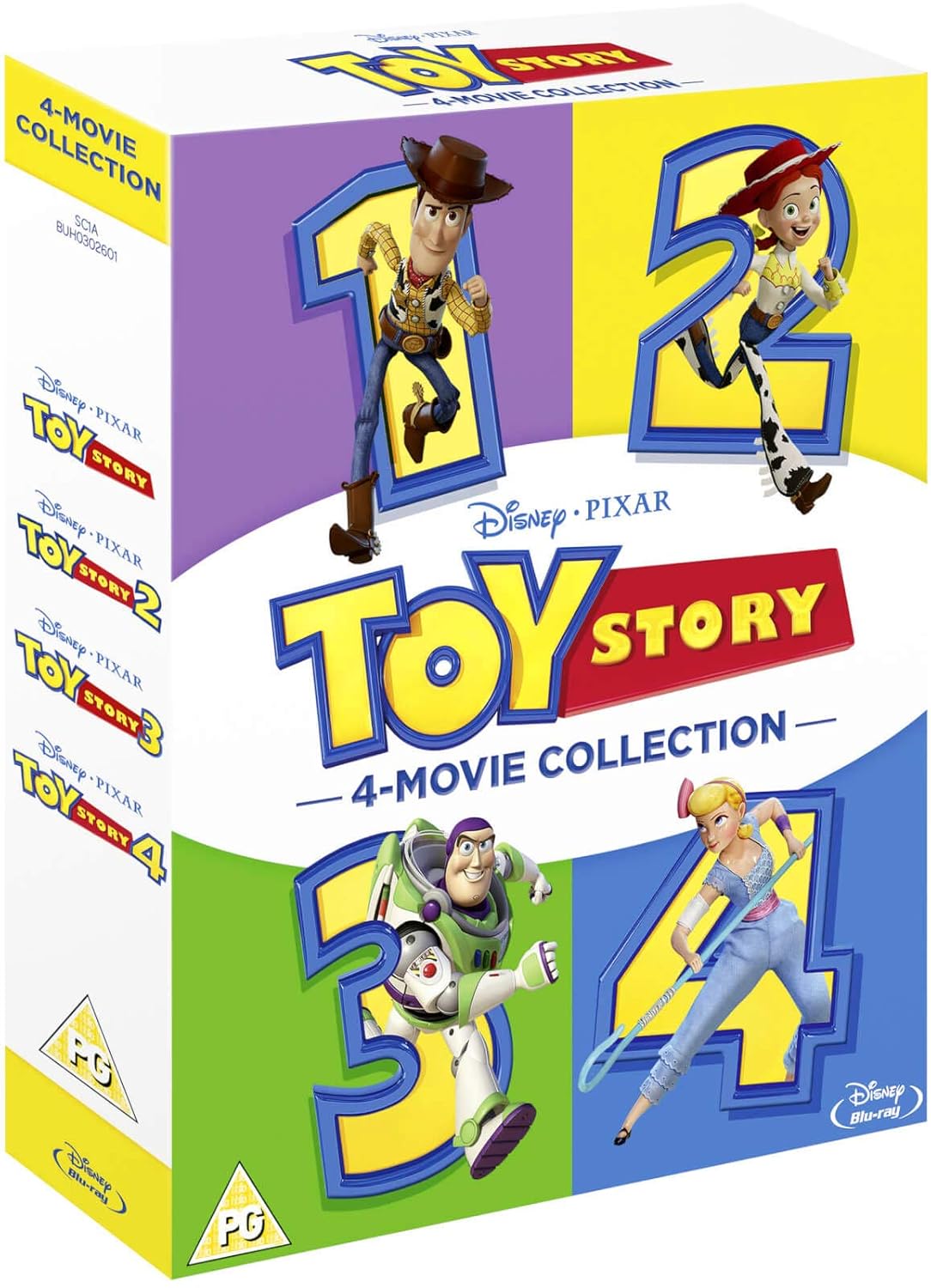 Toy Story 1-4 Movie Collection - Blu-ray Box Set [Region Free]