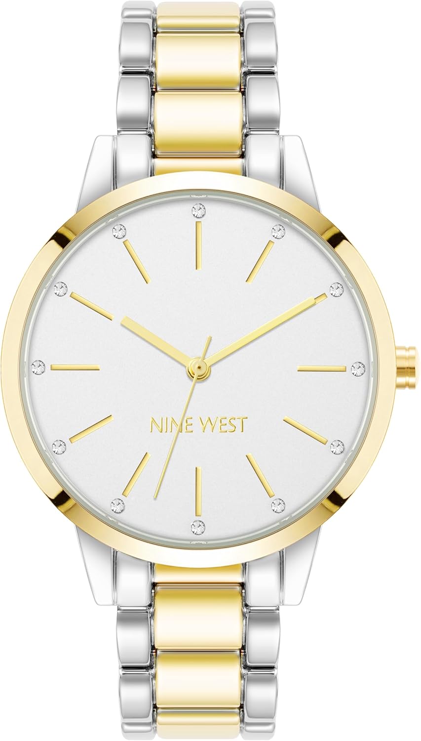 Nine West Women's Crystal Accented Bracelet Watch