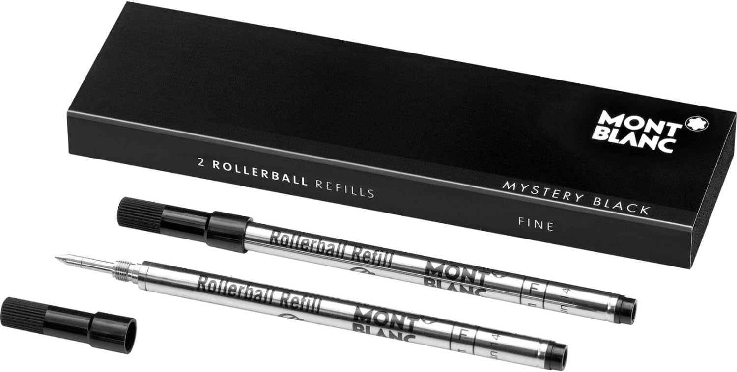 MONTBLANC Rollerball Refill, Fine, 2X1, Mystery Black (105162)