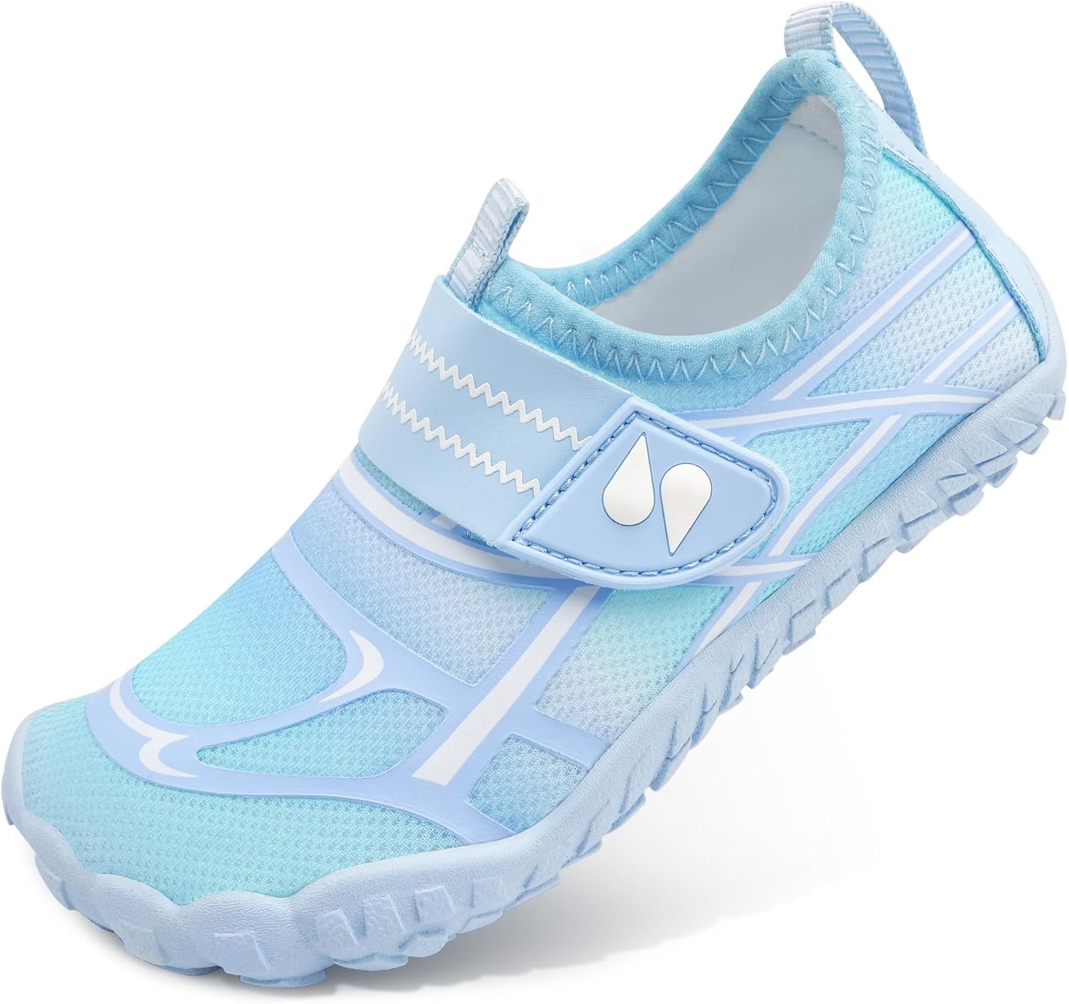 Stelle Kids Water Shoes Wide Toe Box Quick Dry Barefoot | Non-Slip Aqua Shoes,Breathable Mesh Upper for Beach,Swim,Pool and Outdoor Play,Fits Toddler to Big Kids