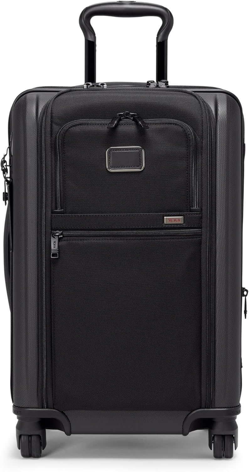 TUMI - Alpha Hybrid International Expandable 4 Wheeled Carry On - Zip Expansion Suitcase for Domestic & International Travel - Black