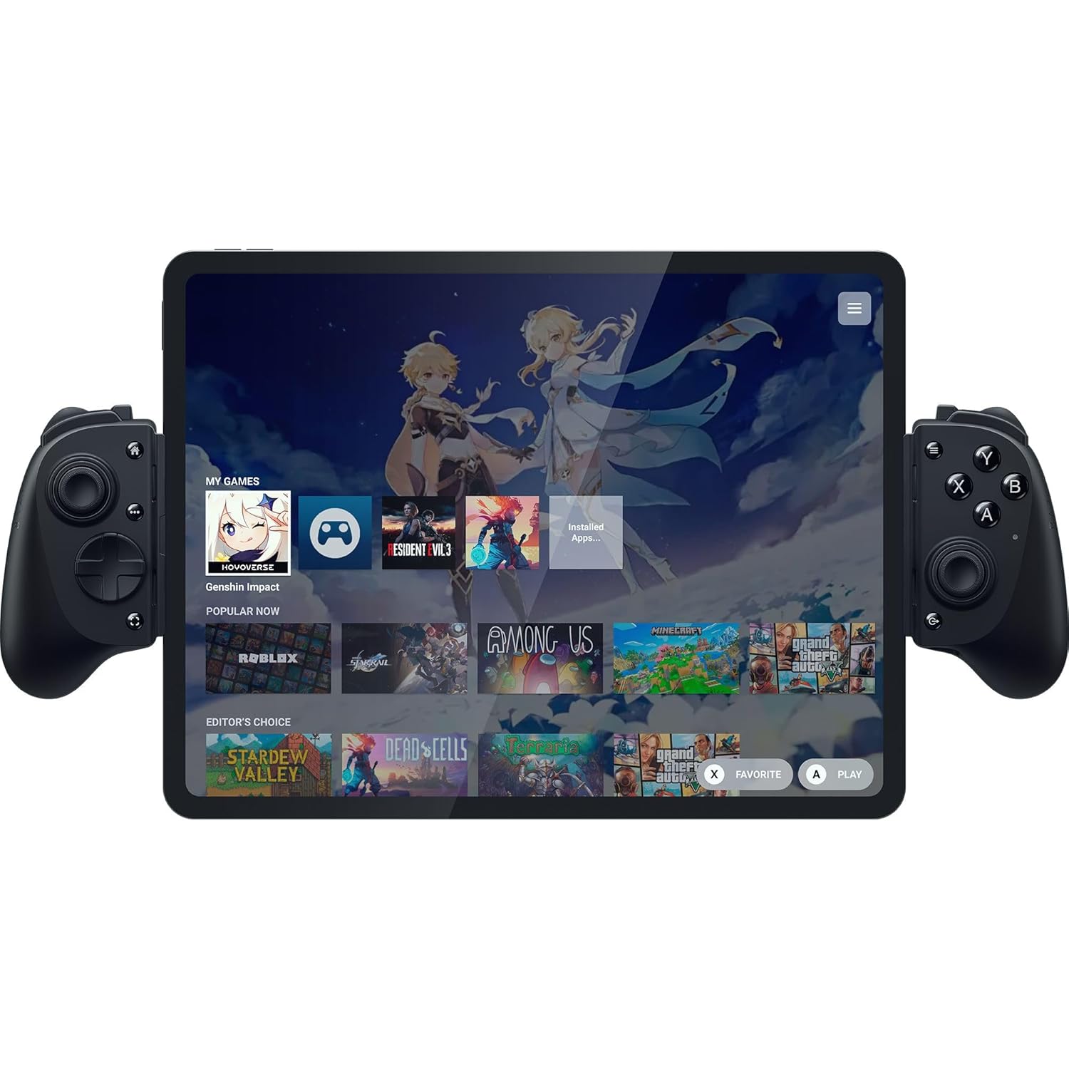 Razer Kishi V3 Pro XL Gaming Controller, iPad & Android Tablets (13") USB-C | Full Sized TMR Thumbsticks, Dual Back Buttons, Wired & Remote Play for PC, HD Haptics, USB-C Gamepad Connection