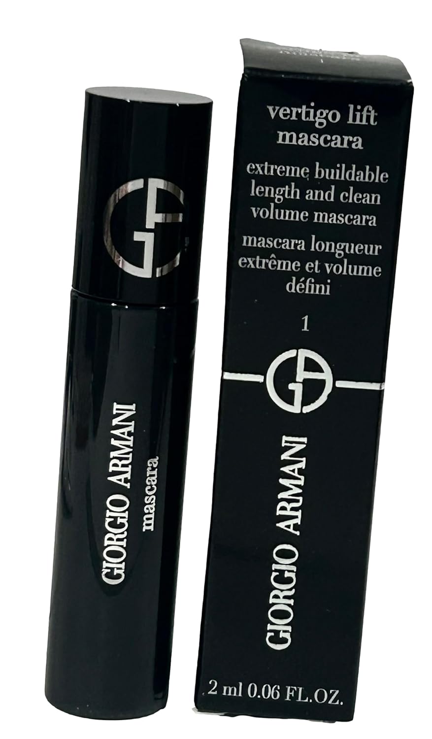 Giorgio Armani Vertigo Lift Mascara Extreme Building Length Clean Volume - MINI TRAVEL SIZE - SMALL 2 ML 0.06 FL OZ - 1808