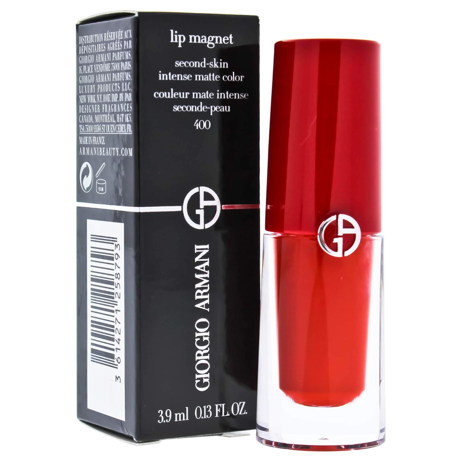 Giorgio Armani Lip Magnet Second-Skin Intense Matte - # 400 Four Hundred Fo Lipstick Women 0.13 oz