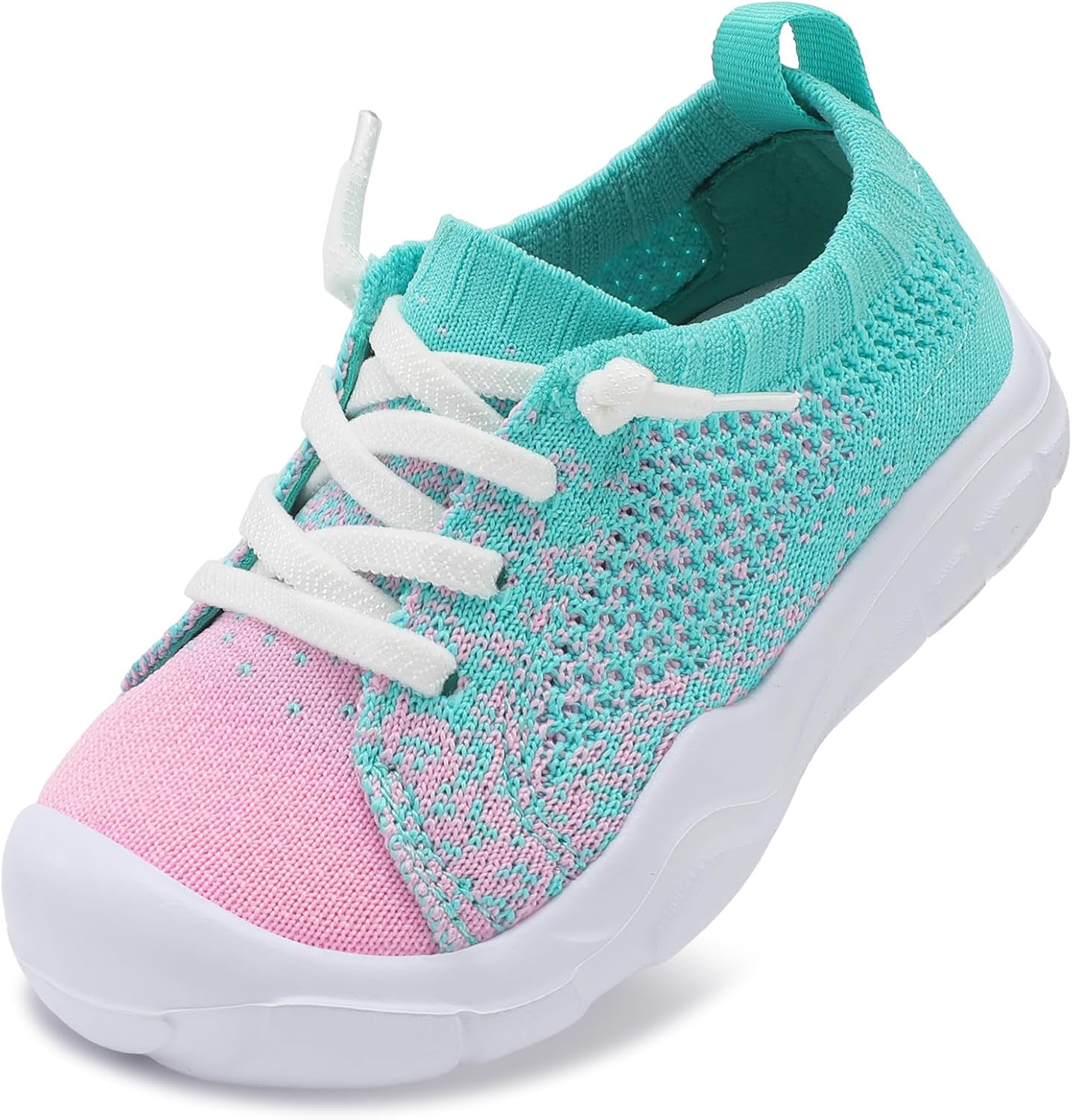 LeIsfIt Toddler Shoes Boys Girls Wide Toe Box Breathable Slip-On Sneakers Kids Lightweight Barefoot Feel Shoes for Everyday Play